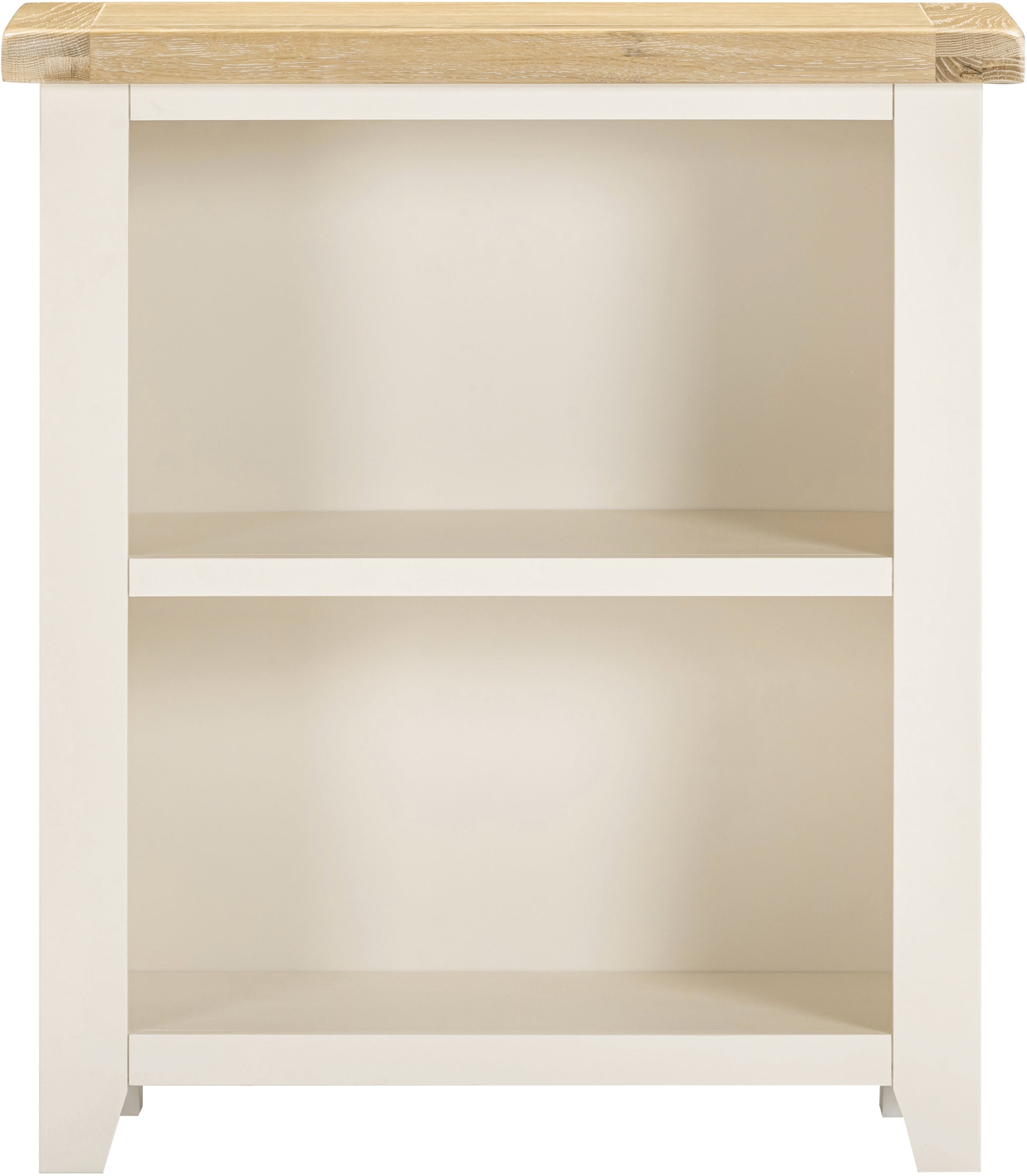 Highley Painted Oak Low Bookcase - Bridgnorth Furniture