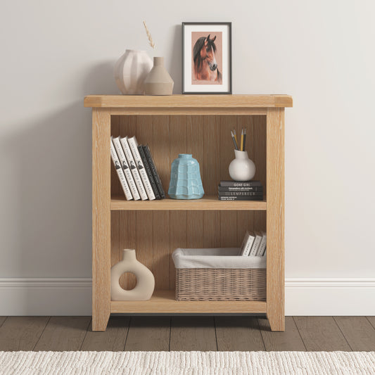 Highley Painted Oak Low Bookcase - Bridgnorth Furniture