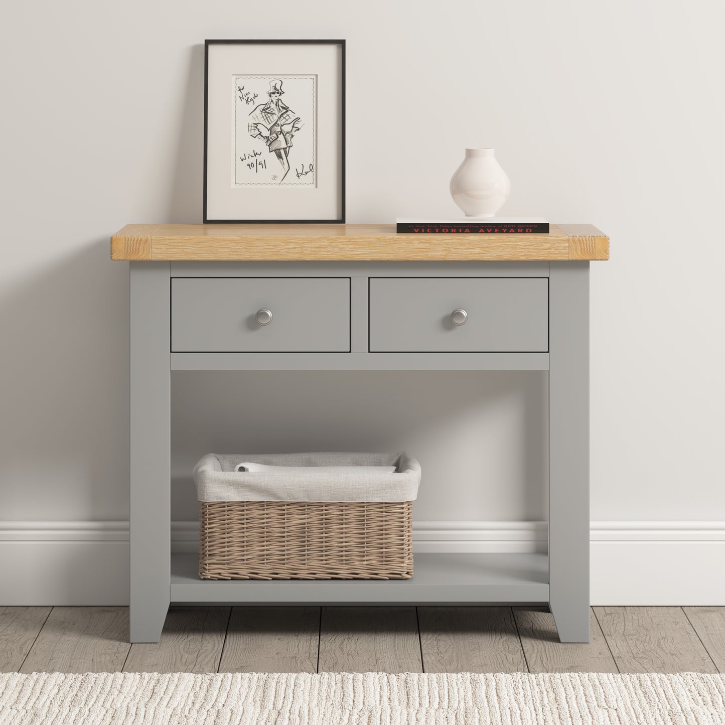 Highley Painted Oak Console Table - Bridgnorth Furniture