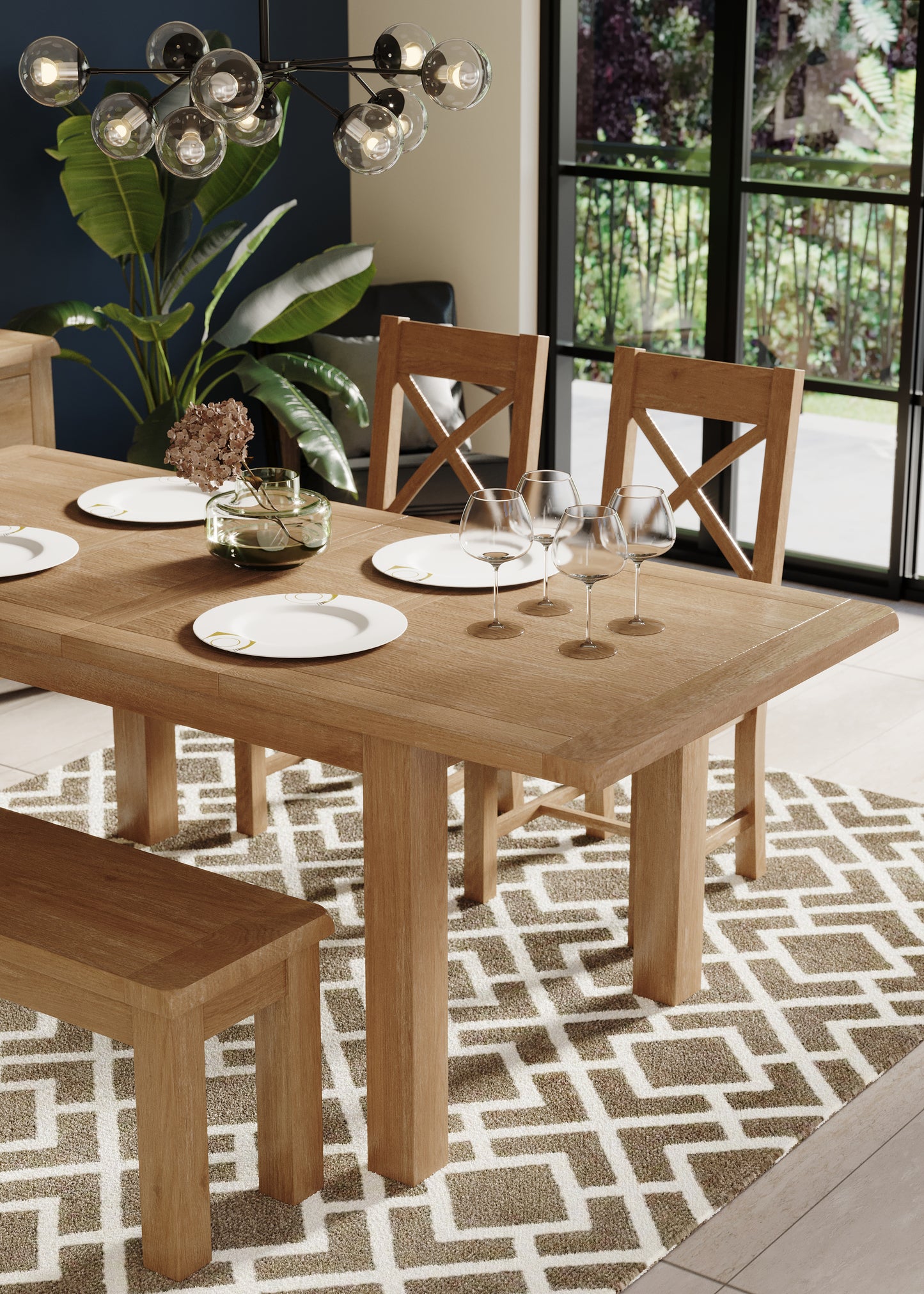 Ashford Oak Dining Table - Bridgnorth Furniture