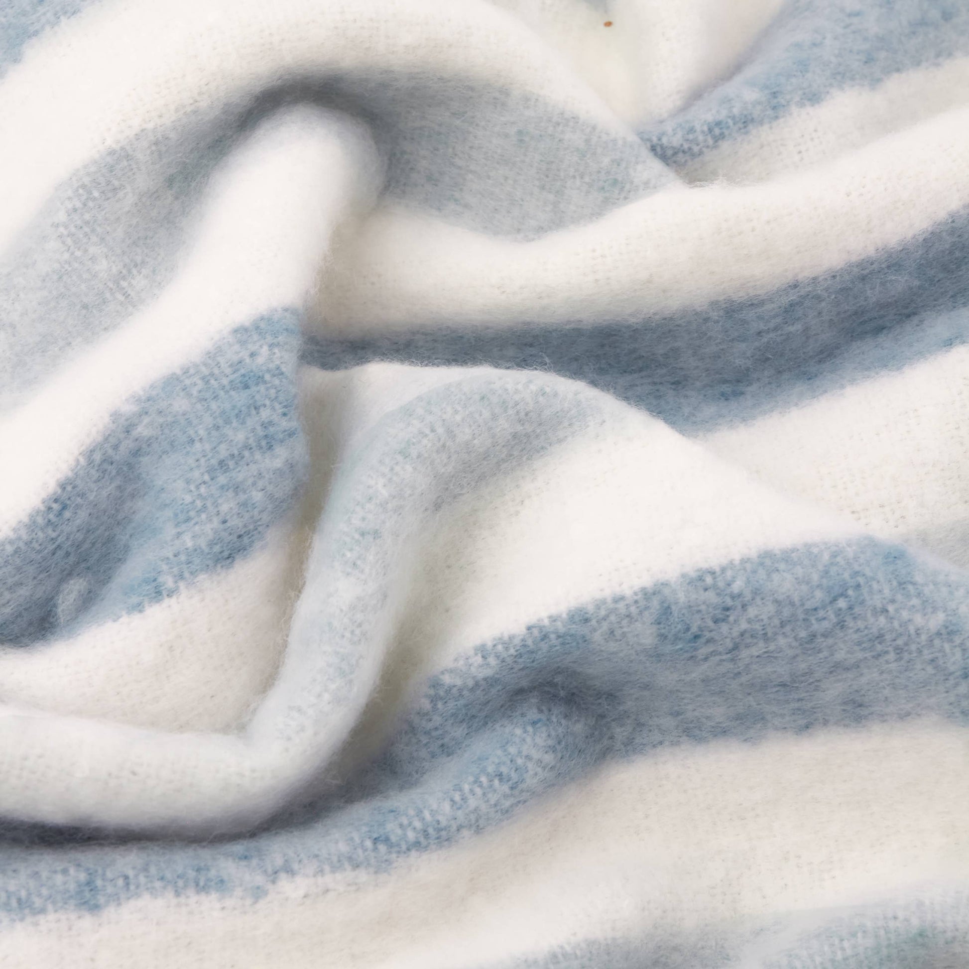 Beechwood Woven Stripe Throw Sky Blue - Bridgnorth Furniture