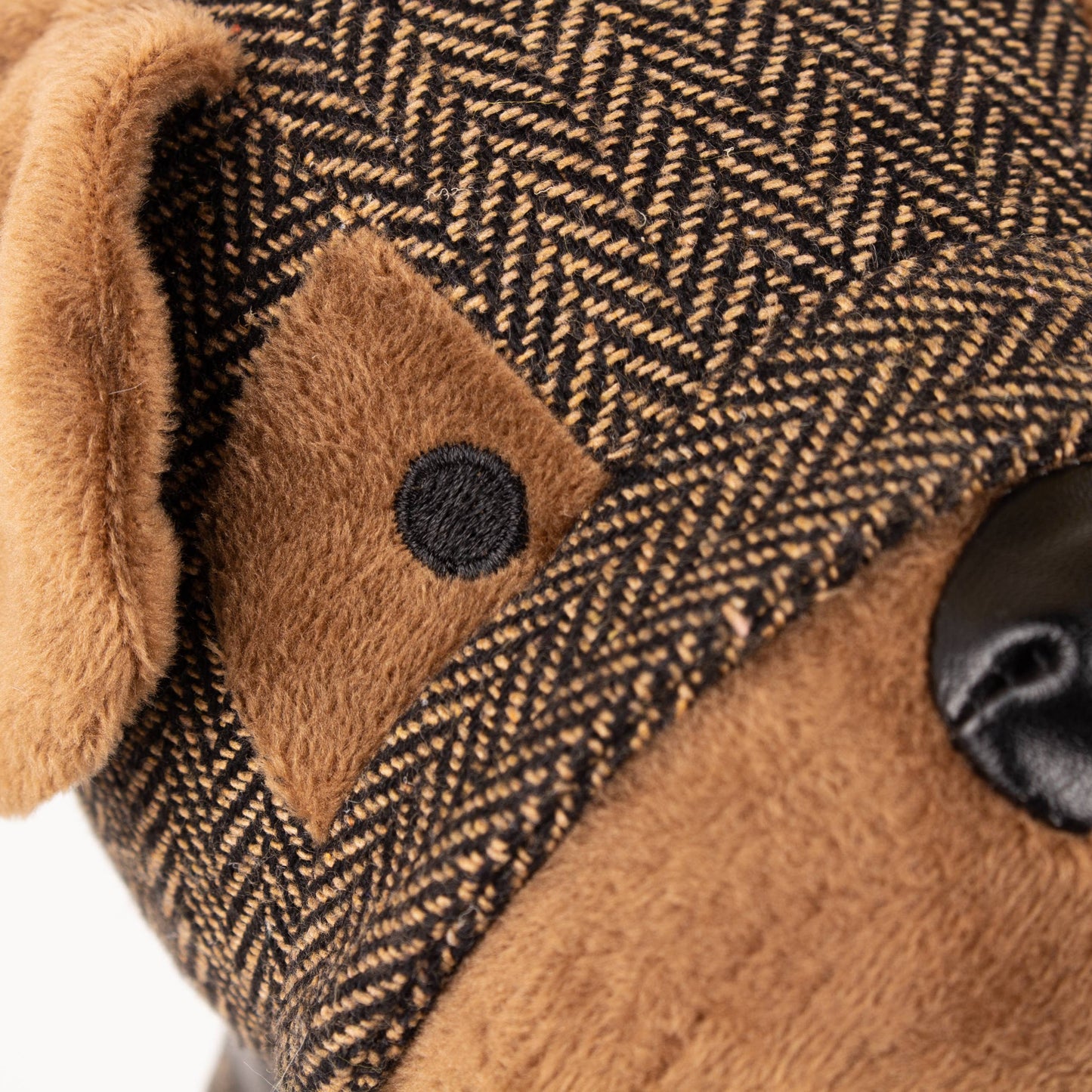 Boston Herringbone Dog Door Stop Brown - Bridgnorth Furniture