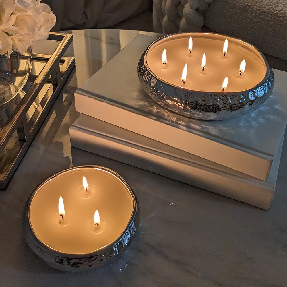 Aeolian 7 Wick Silver Scented Candle - Bridgnorth Furniture