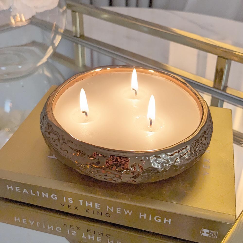 Aeolian 3 Wick Bronze Scented Candle - Bridgnorth Furniture