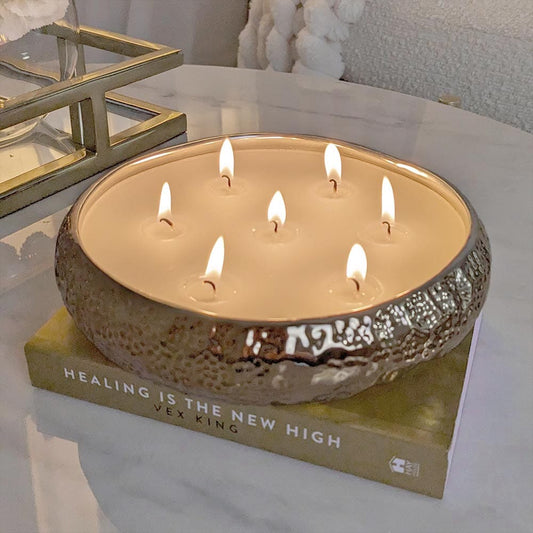 Aeolian 7 Wick Bronze Scented Candle - Bridgnorth Furniture