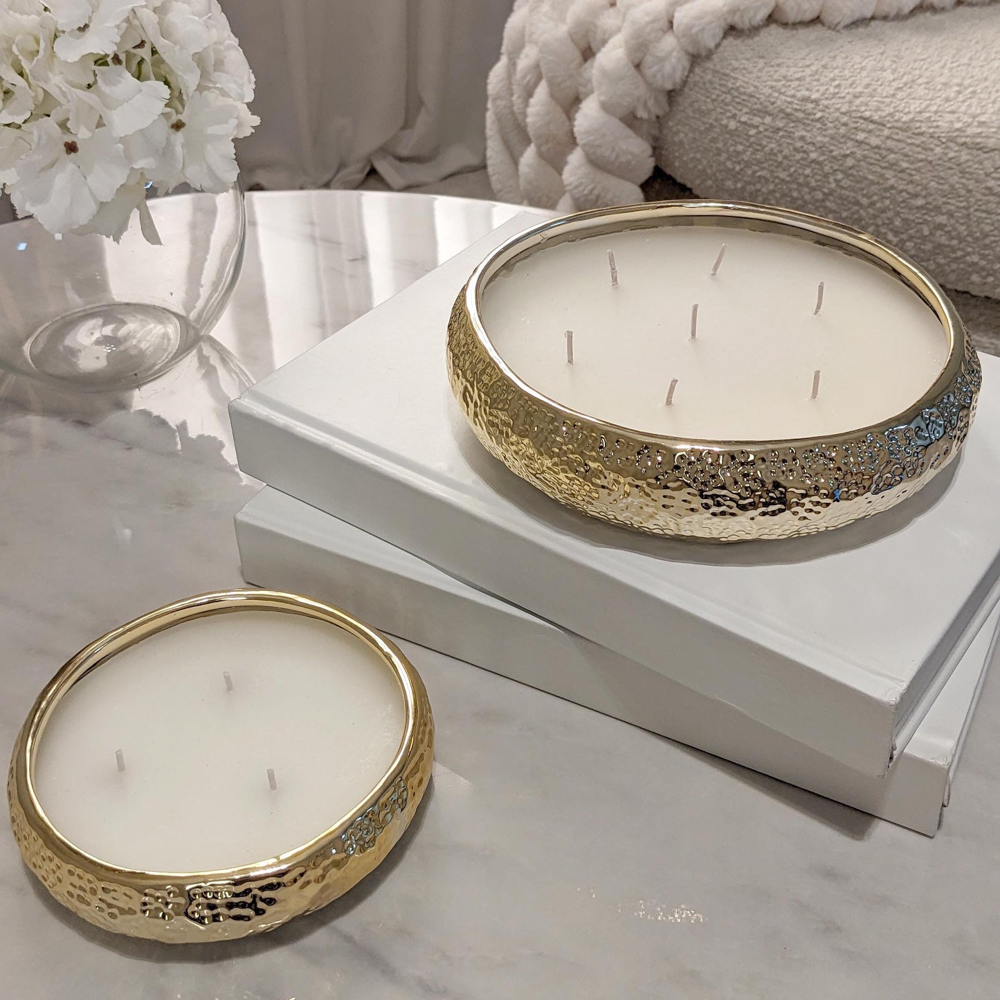 Aeolian 7 Wick Gold Scented Candle - Bridgnorth Furniture