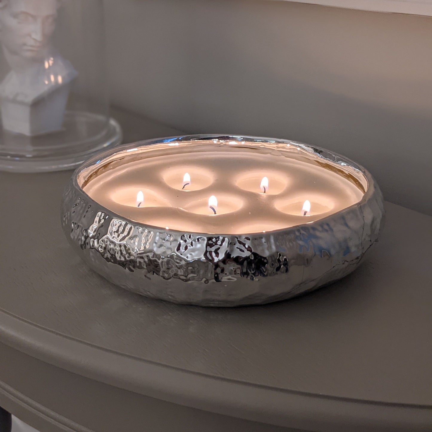 Aeolian 7 Wick Silver Scented Candle - Bridgnorth Furniture