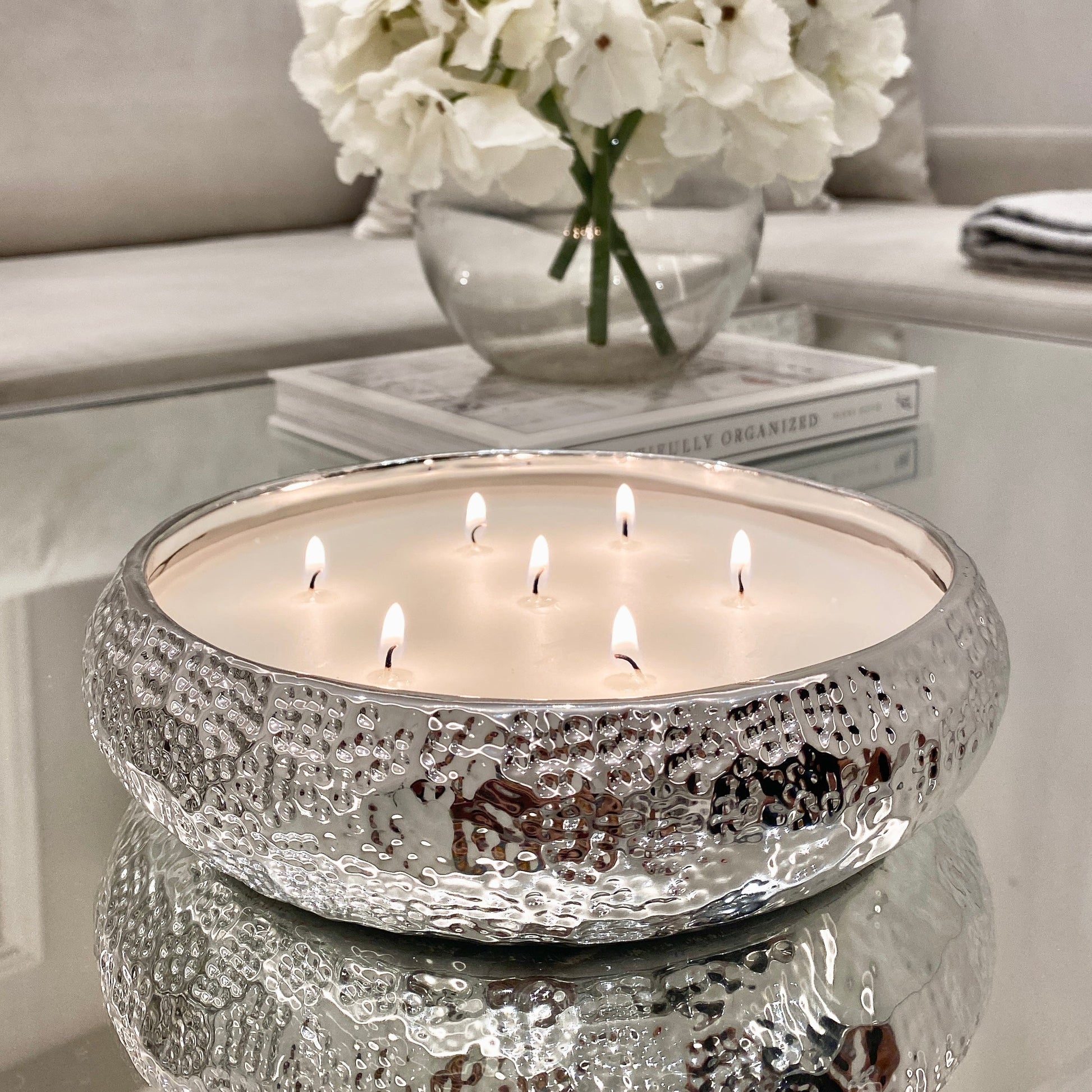 Aeolian 7 Wick Silver Scented Candle - Bridgnorth Furniture