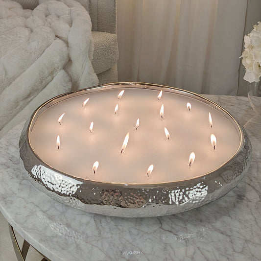 Aeolian XL Silver 17 Wick Scented Candle - Bridgnorth Furniture