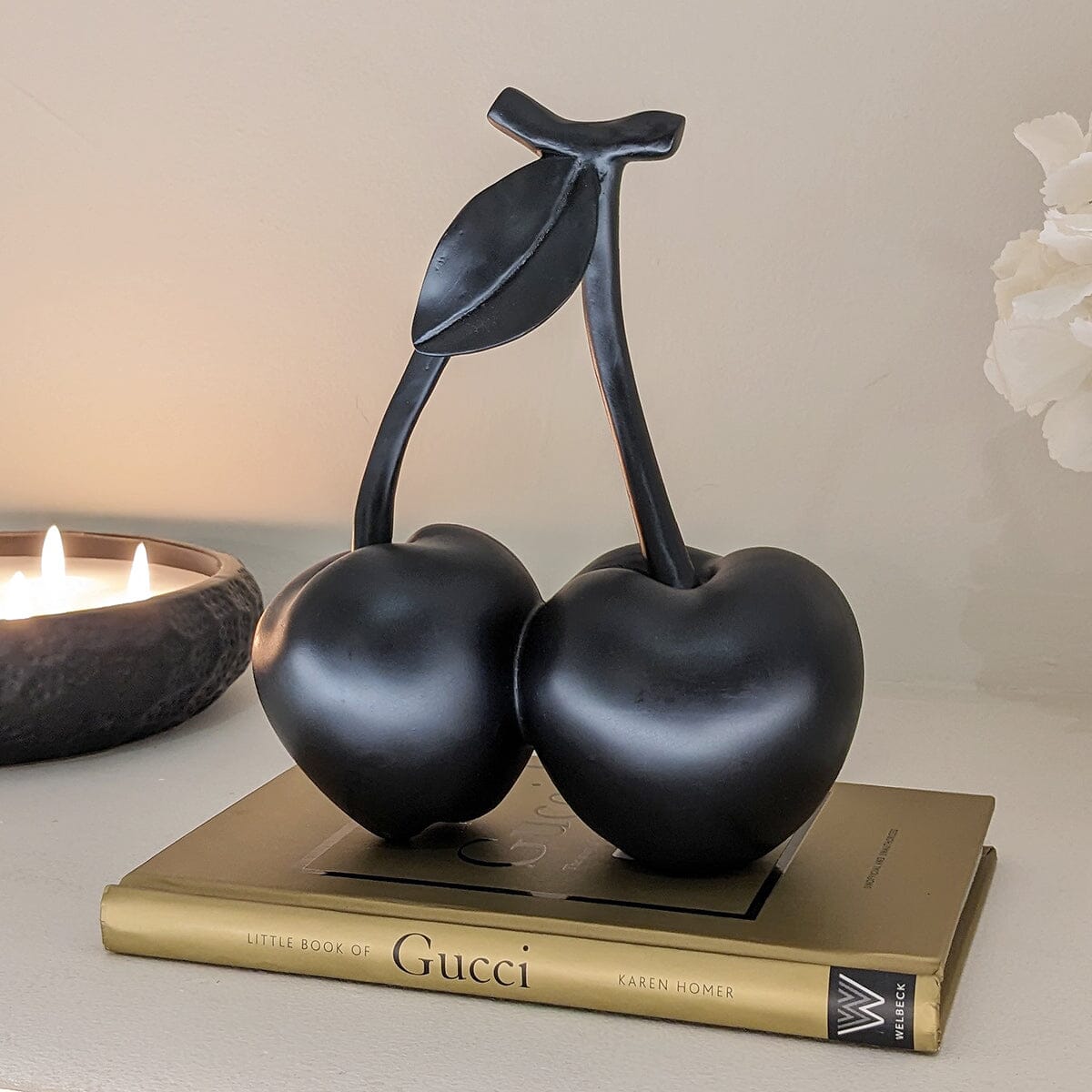 Black Decorative Cherry Ornament - Bridgnorth Furniture
