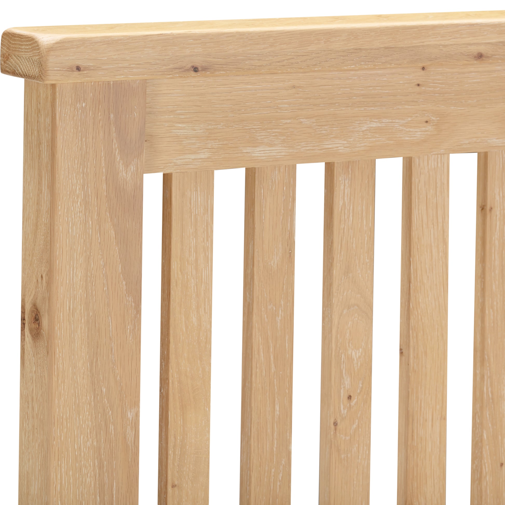 Highley Oak 4'6" Low Foot End Double Bed - Bridgnorth Furniture