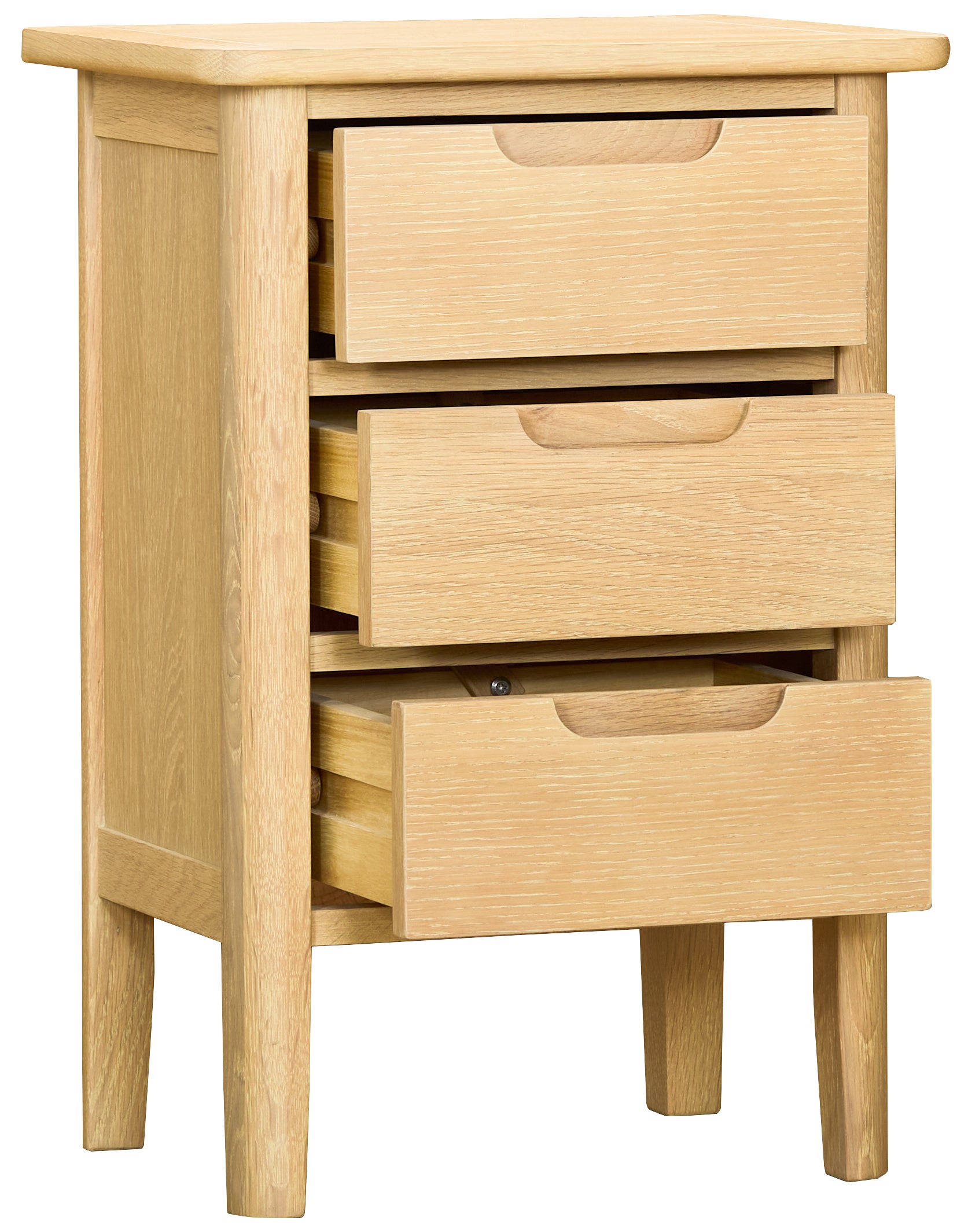 Munslow 3 Drawer Bedside Table - Bridgnorth Furniture