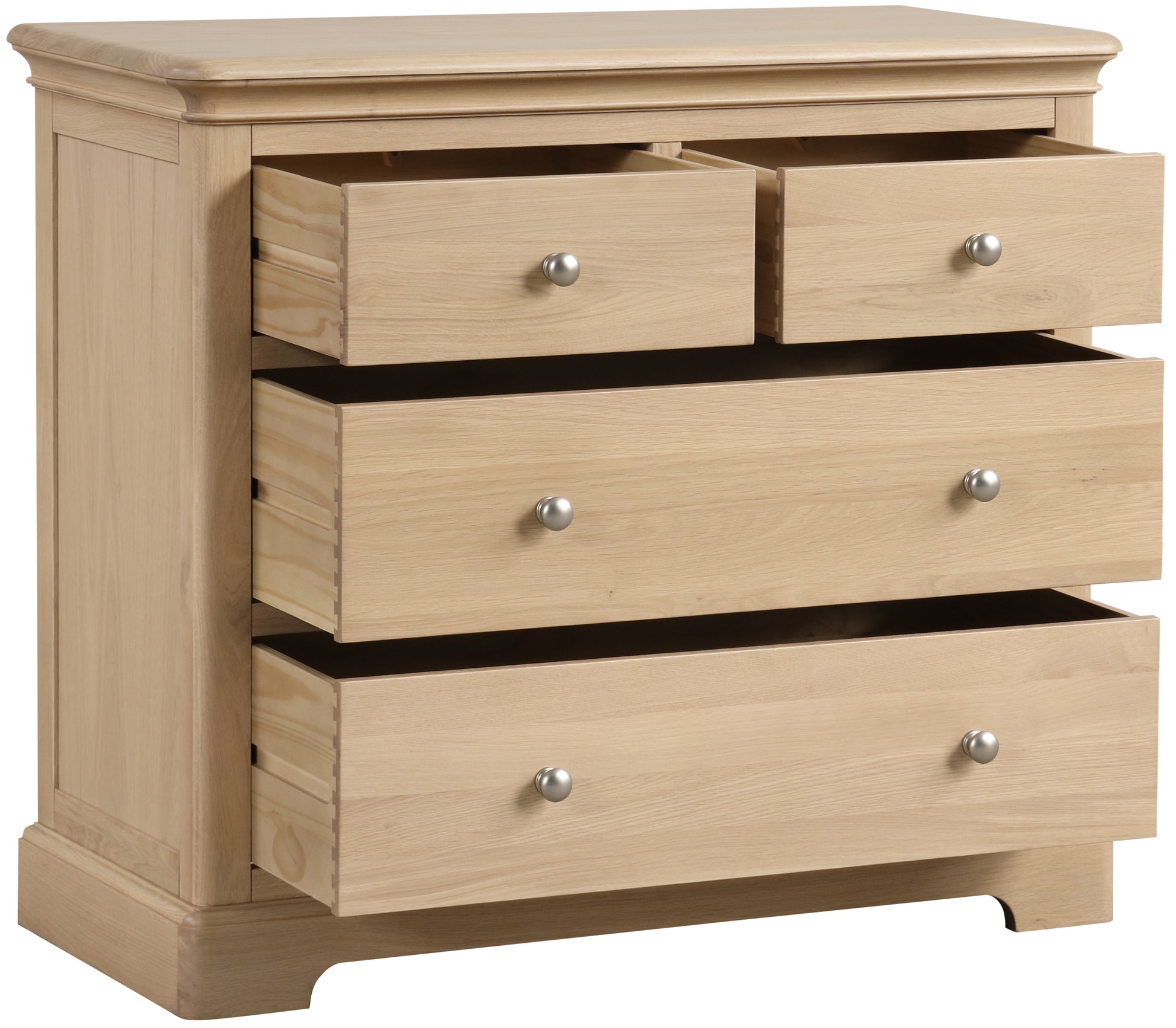 Stretton Oak 2+2 Chest - Bridgnorth Furniture