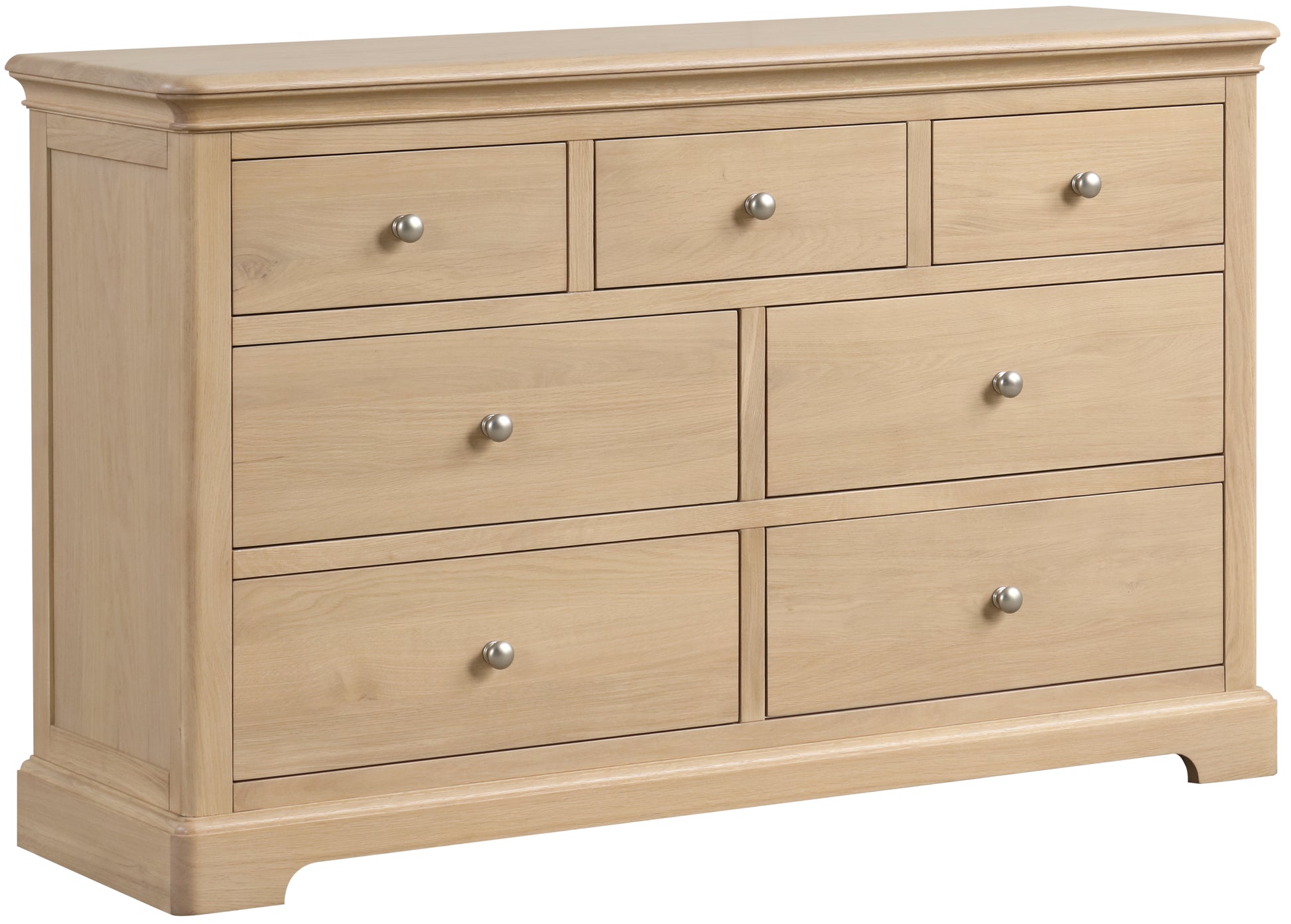 Stretton Oak 3 over 4 Chest - Bridgnorth Furniture