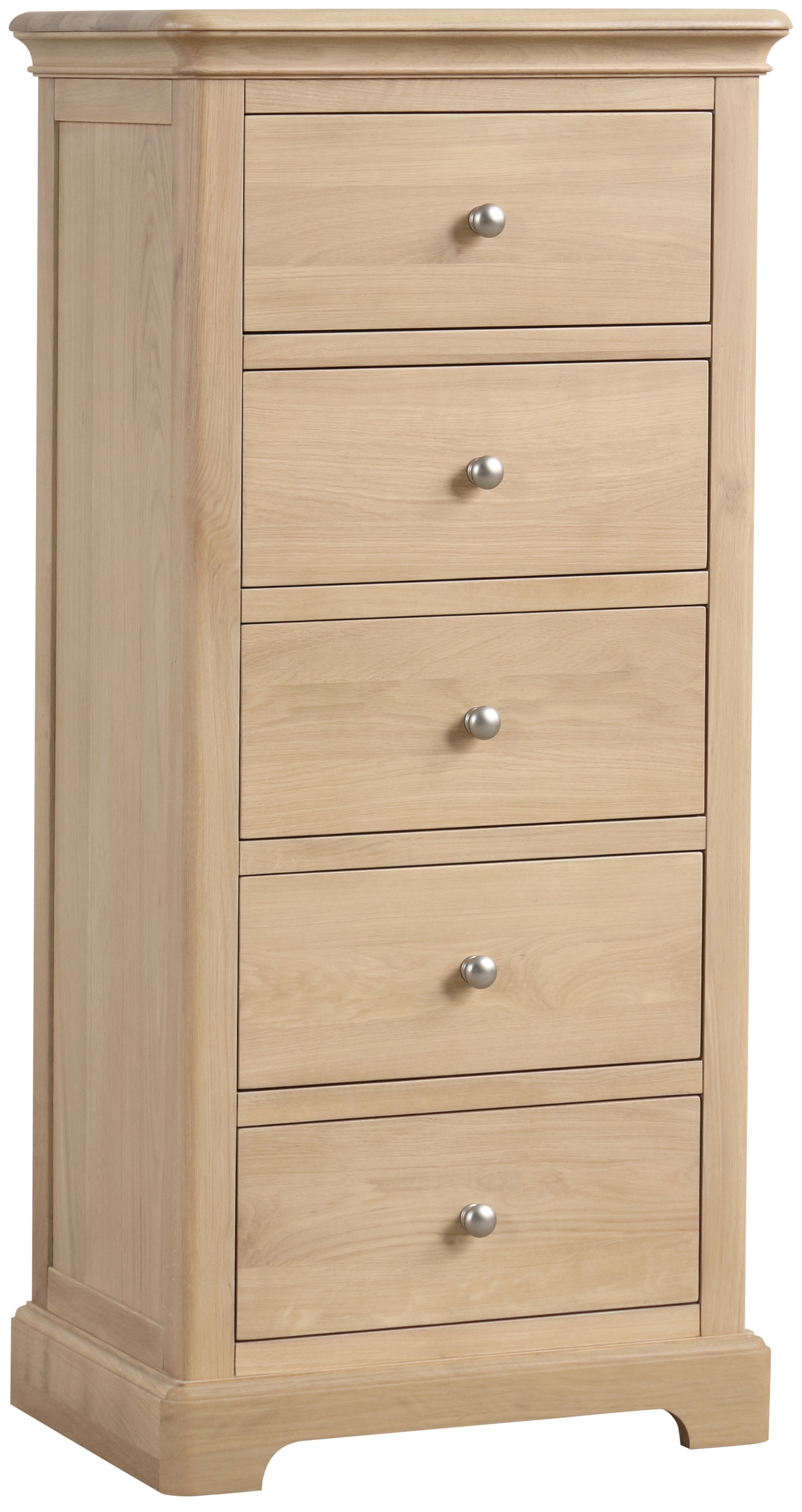 Stretton Oak 5 Drawer Wellington - Bridgnorth Furniture