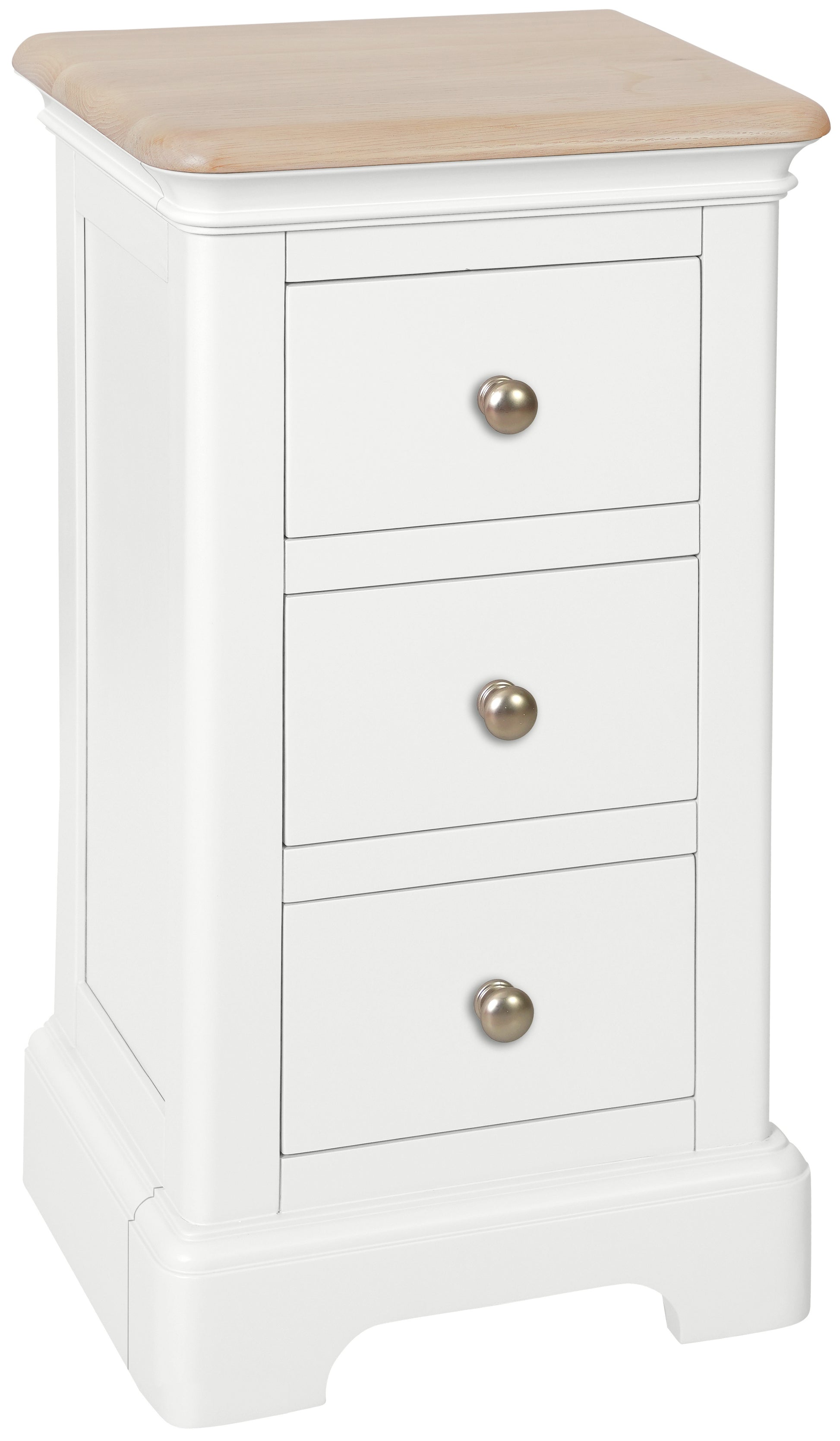 Stretton 3 Drawer Compact Bedside - Bridgnorth Furniture