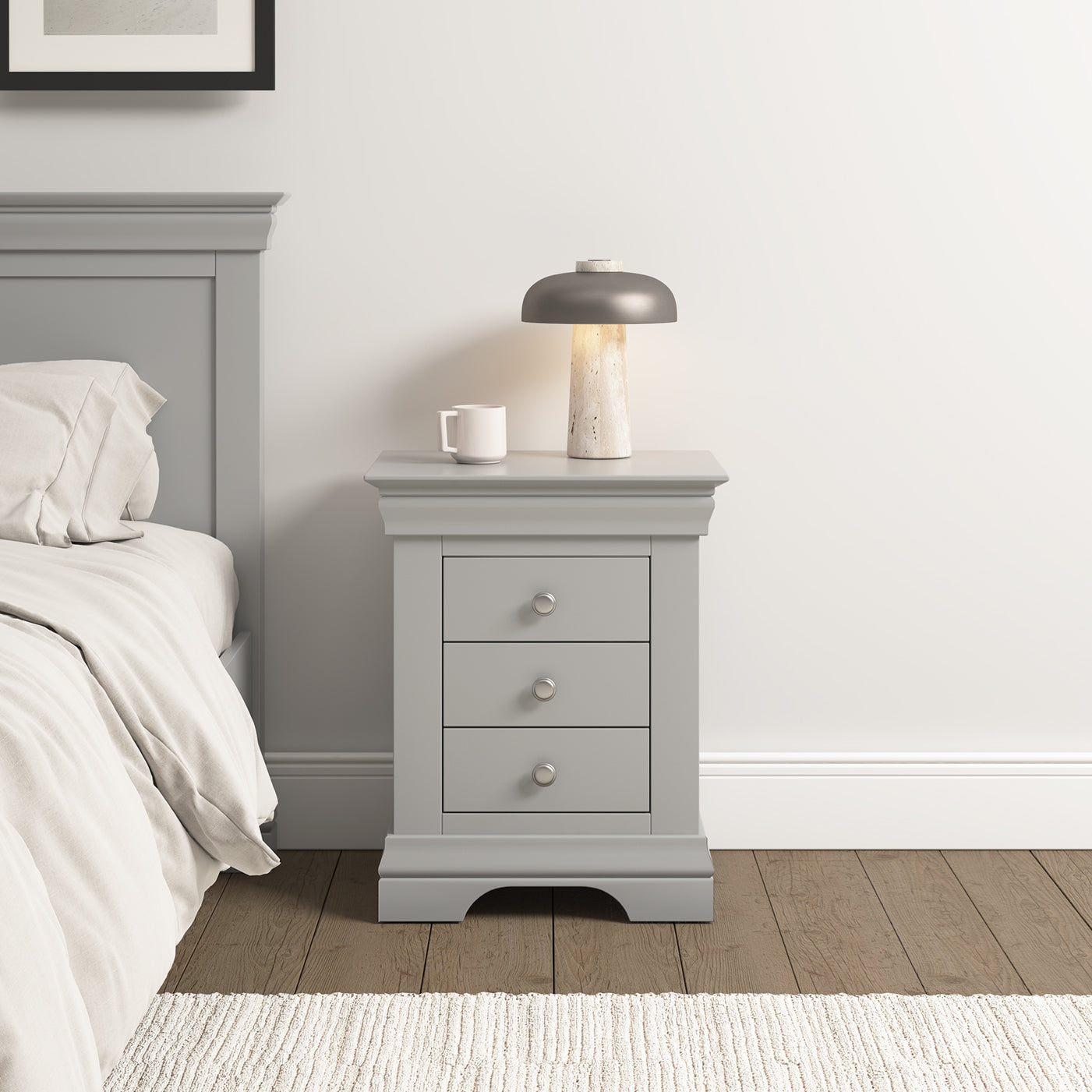 Asterley 3 Drawer Bedside Table - Bridgnorth Furniture
