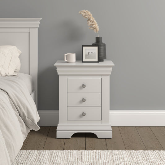 Asterley 3 Drawer Bedside Table - Bridgnorth Furniture