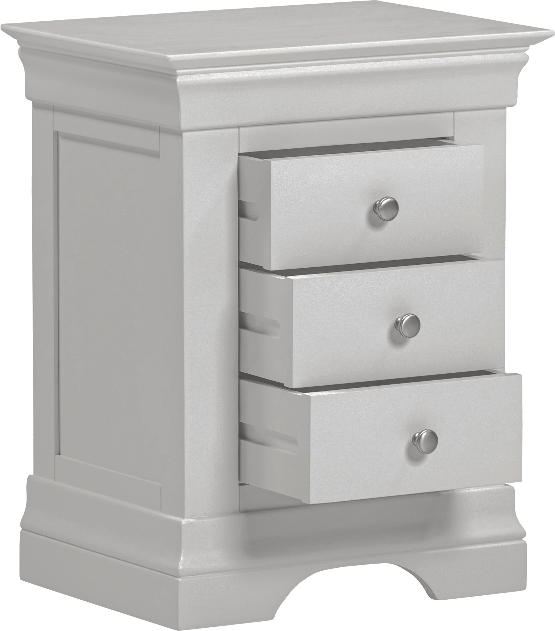 Asterley 3 Drawer Bedside Table - Bridgnorth Furniture