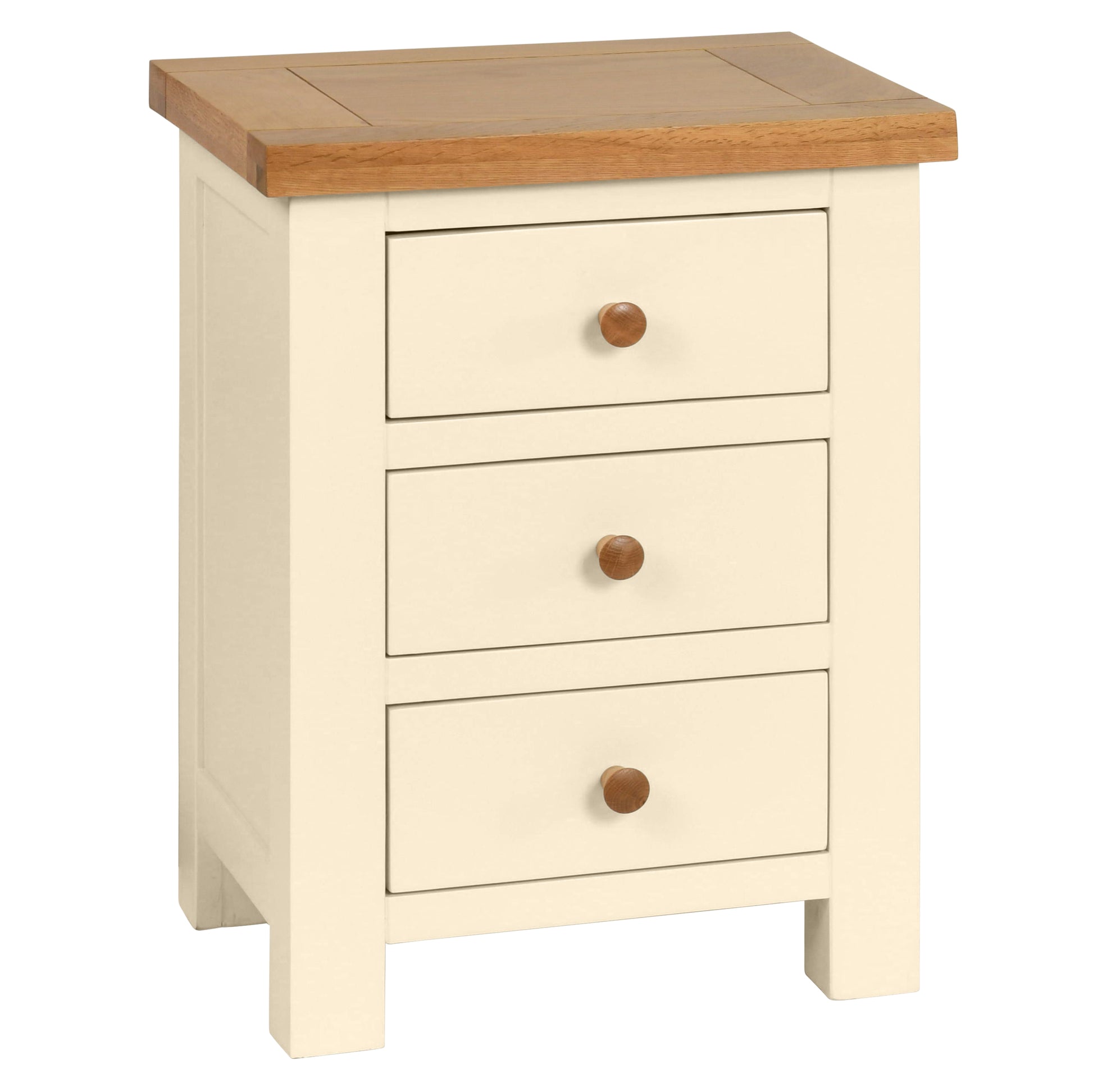 Drayton Painted 3 Drawer Bedside - Bridgnorth Furniture