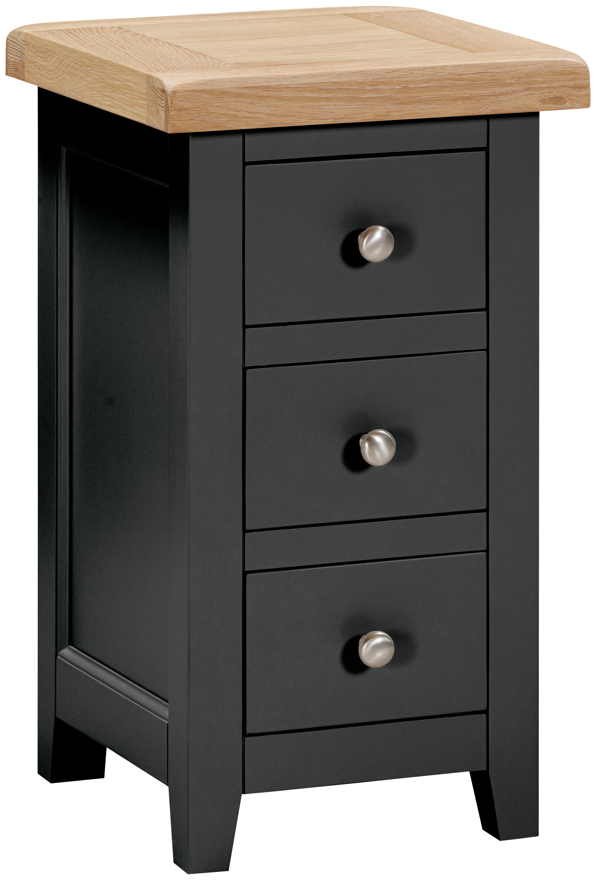 Ashford Painted Oak Compact Bedside - Bridgnorth Furniture