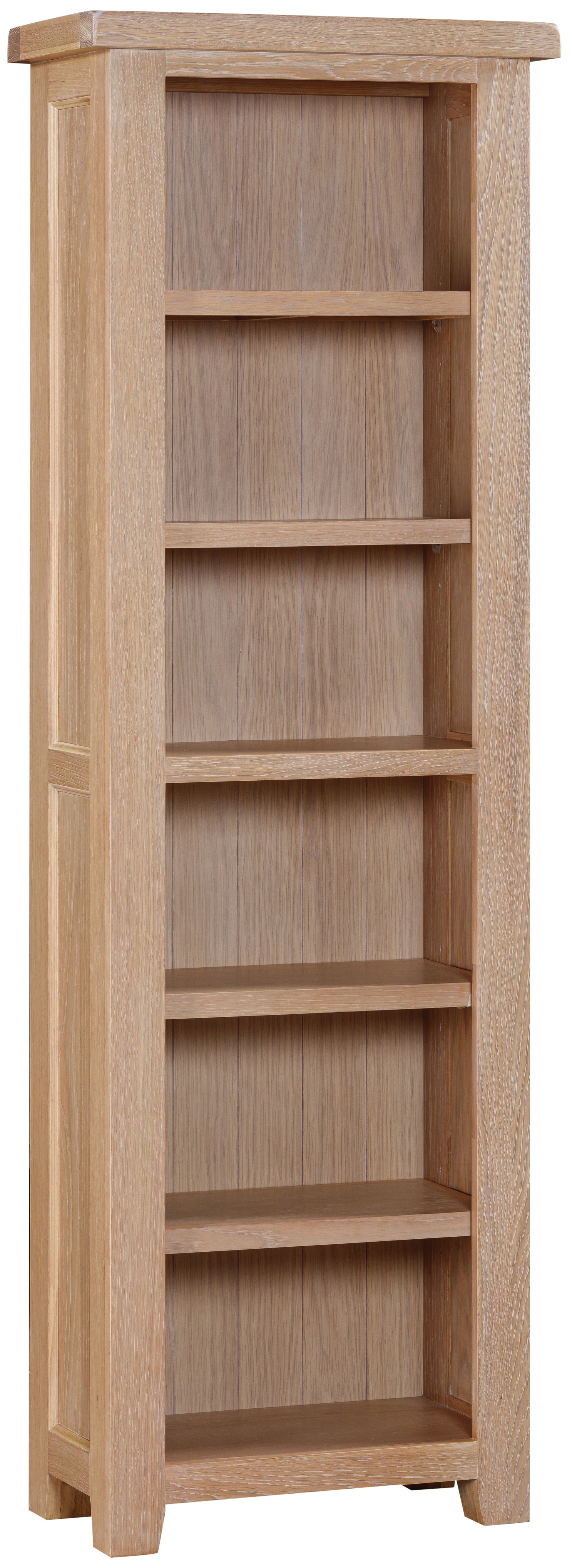 Ashford Oak Tall Narrow Bookcase - Bridgnorth Furniture