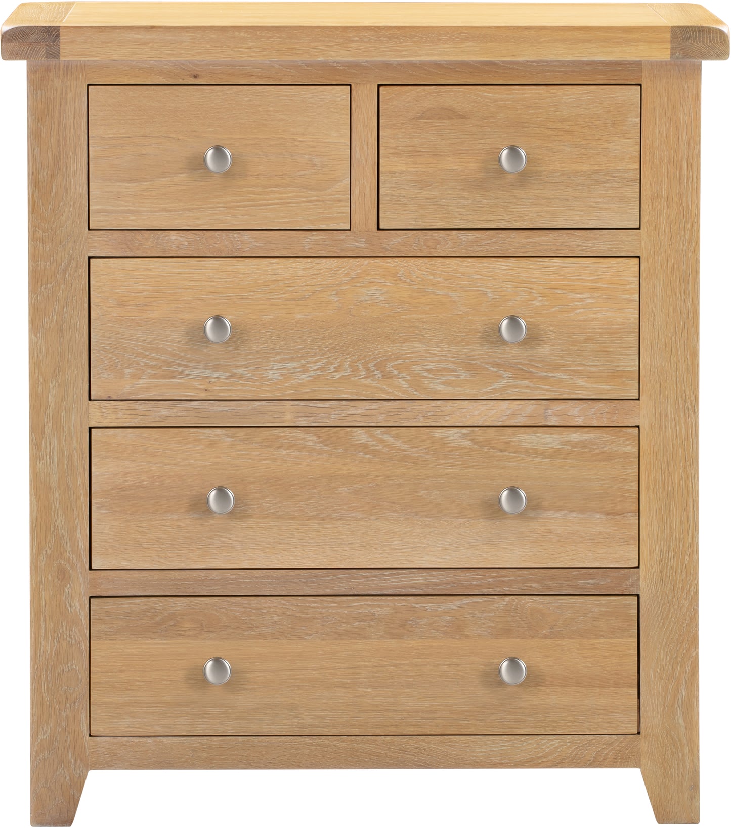 Highley Oak 2 Over 3 Chest - Bridgnorth Furniture