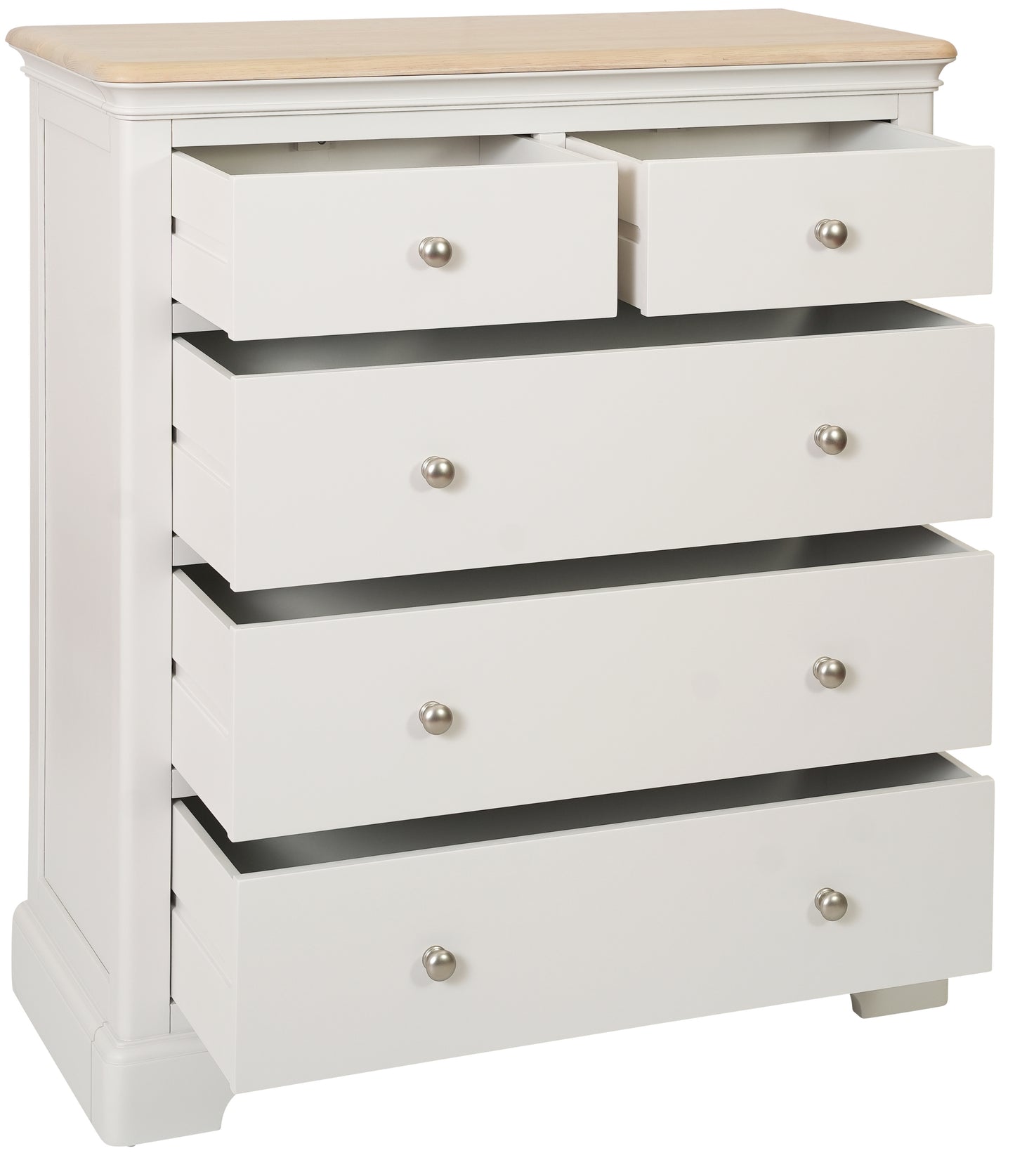 Stretton Painted Oak 2 Over 3 Chest - Bridgnorth Furniture