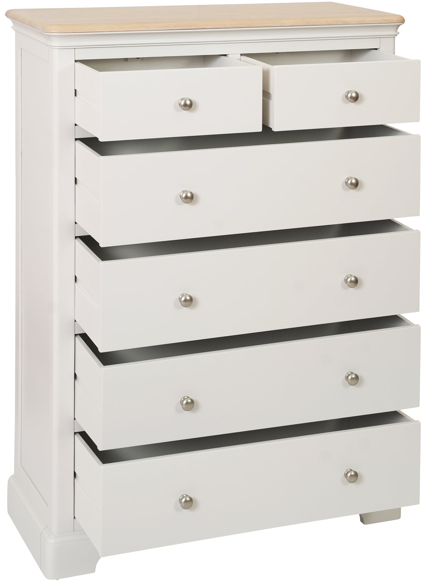 Stretton Painted Oak 2 Over 4 Chest - Bridgnorth Furniture