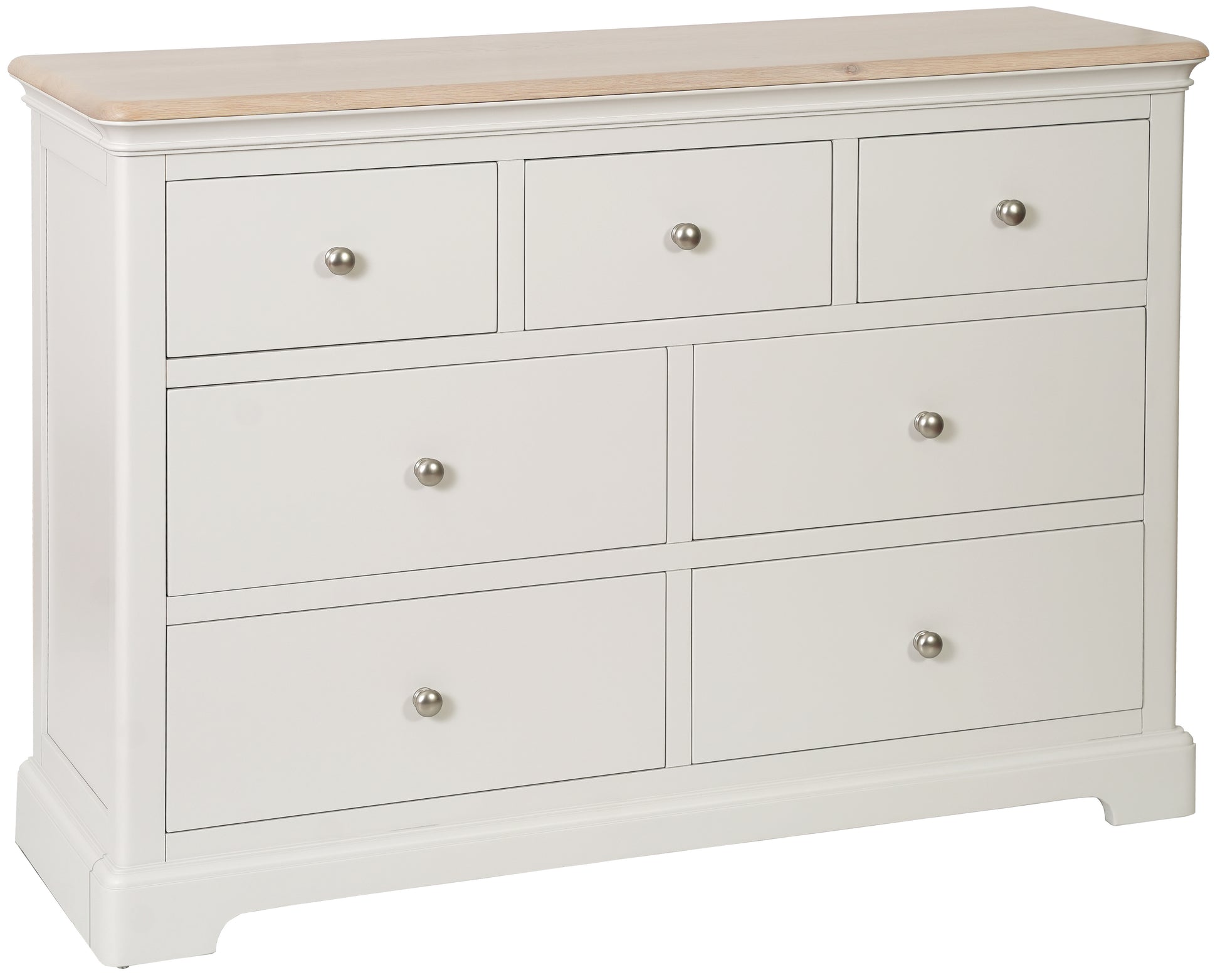 Stretton Painted Oak 3 Over 4 Chest - Bridgnorth Furniture
