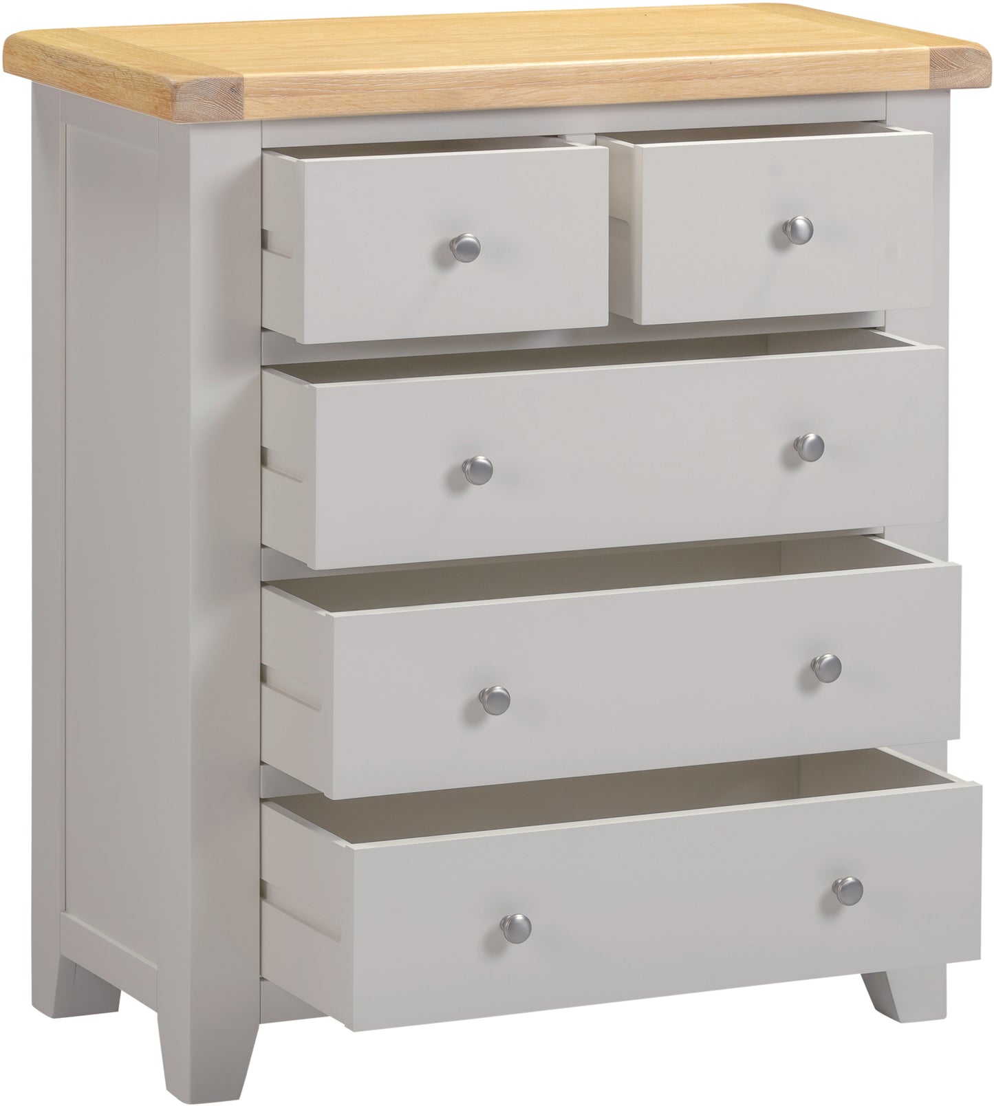 Highley Painted Oak 2 Over 3 Chest - Bridgnorth Furniture