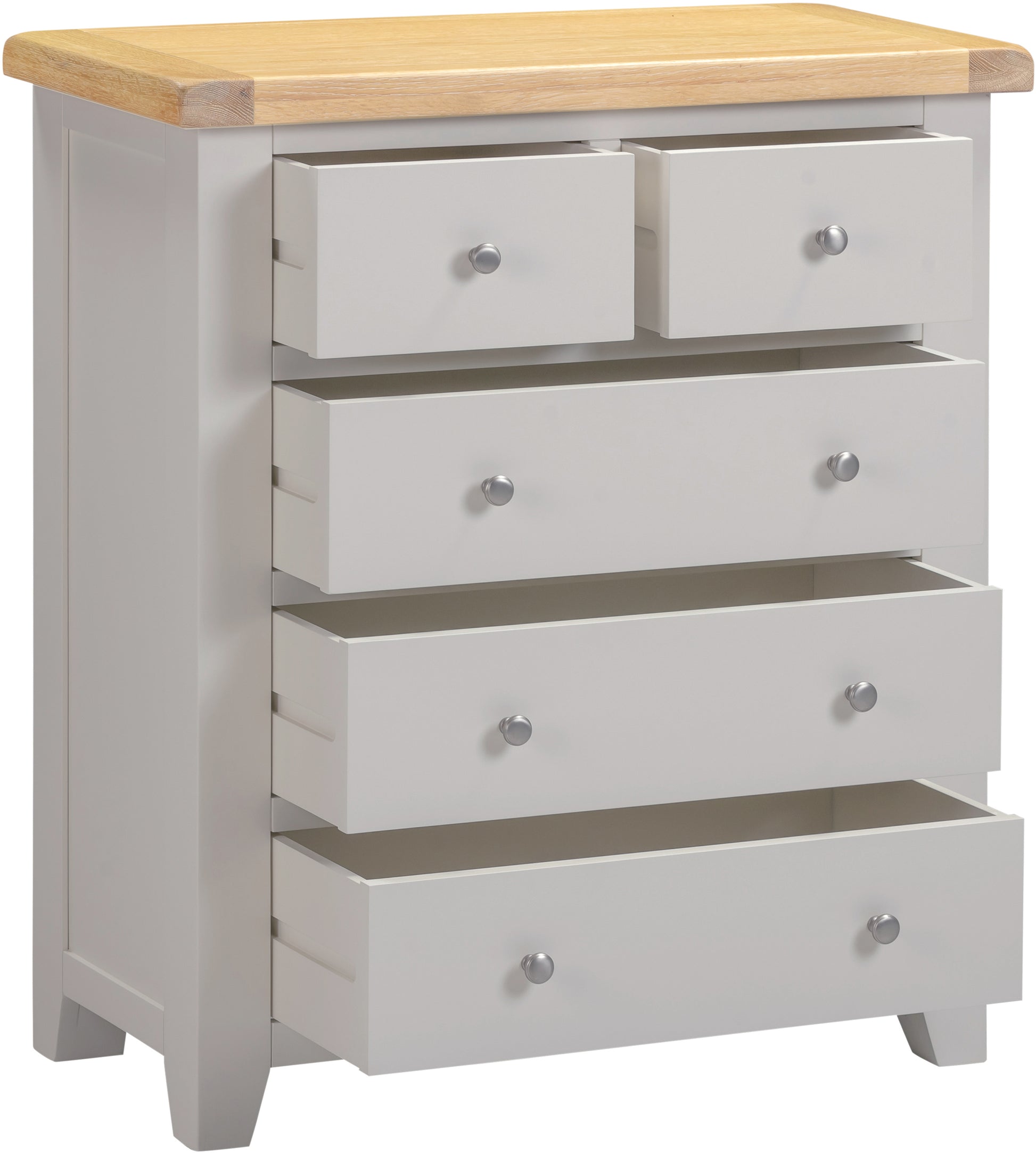 Highley Painted Oak 2 Over 3 Chest - Bridgnorth Furniture