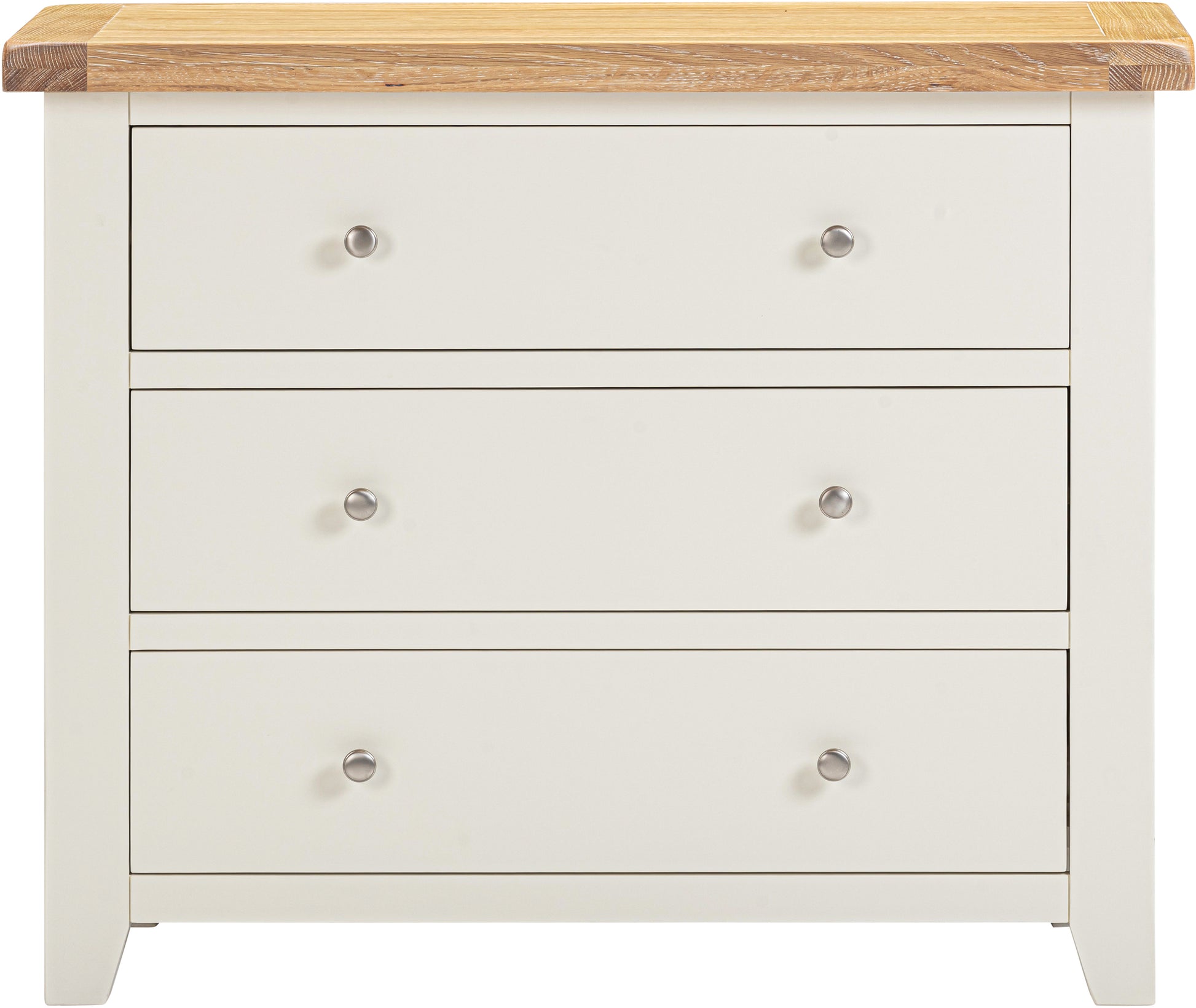 Highley Painted  Oak 3 Drawer Chest of Drawers - Bridgnorth Furniture