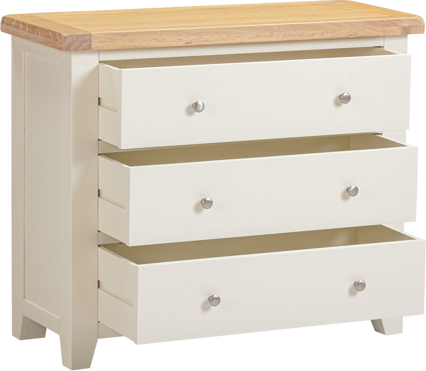 Highley Painted  Oak 3 Drawer Chest of Drawers - Bridgnorth Furniture