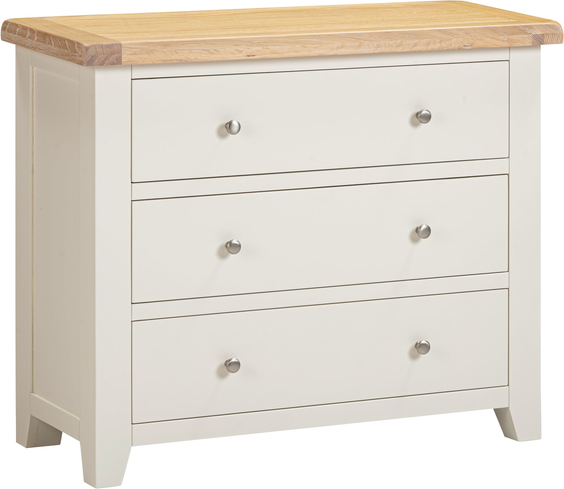 Highley Painted  Oak 3 Drawer Chest of Drawers - Bridgnorth Furniture