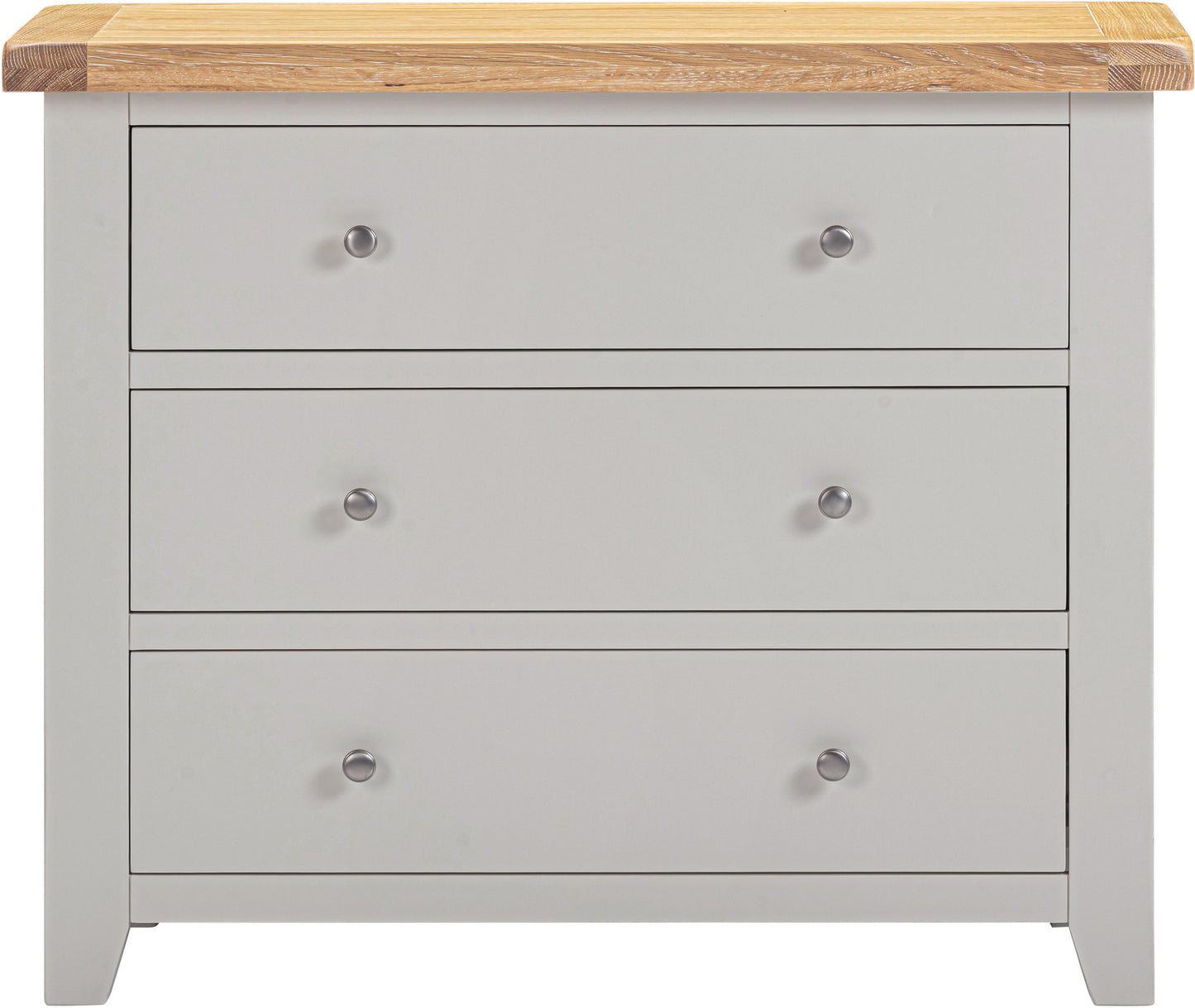Highley Painted  Oak 3 Drawer Chest of Drawers - Bridgnorth Furniture
