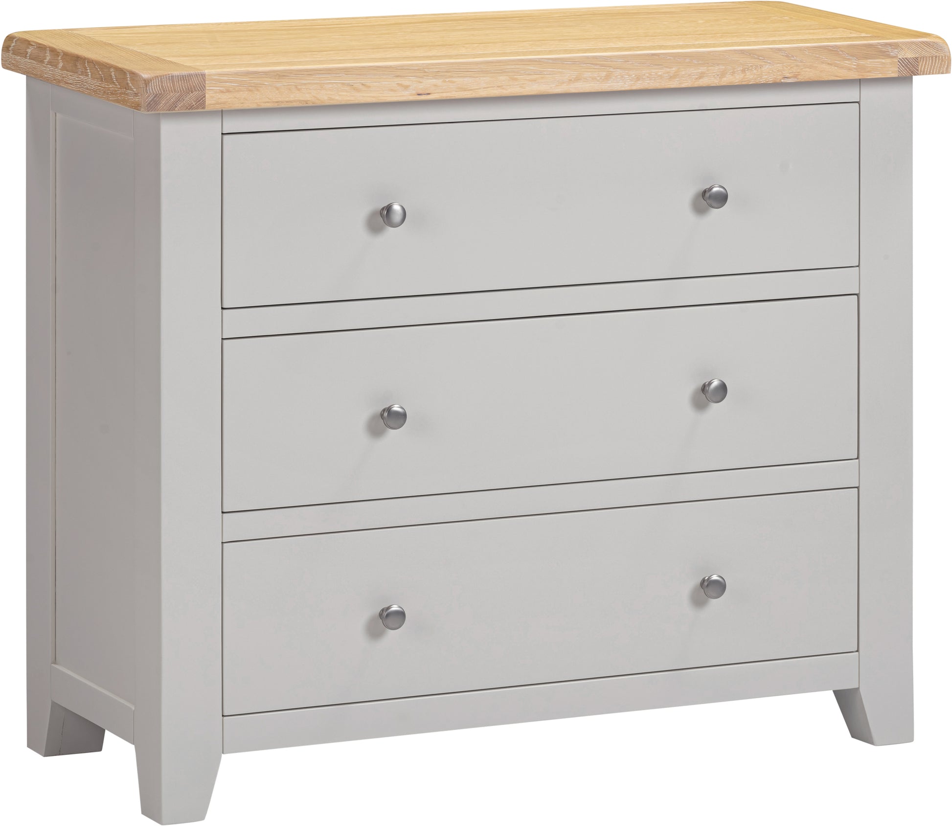 Highley Painted  Oak 3 Drawer Chest of Drawers - Bridgnorth Furniture