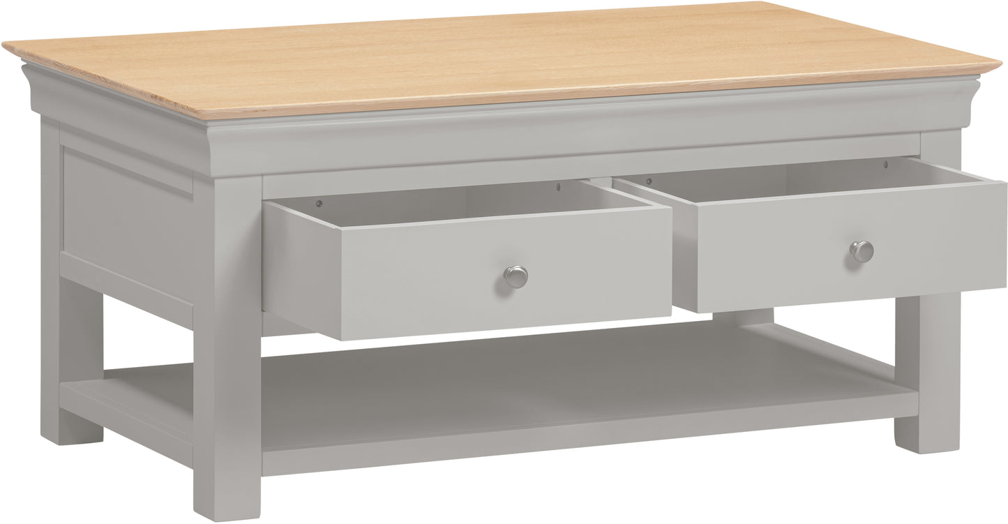 Asterley 2 Drawer Coffee Table - Bridgnorth Furniture