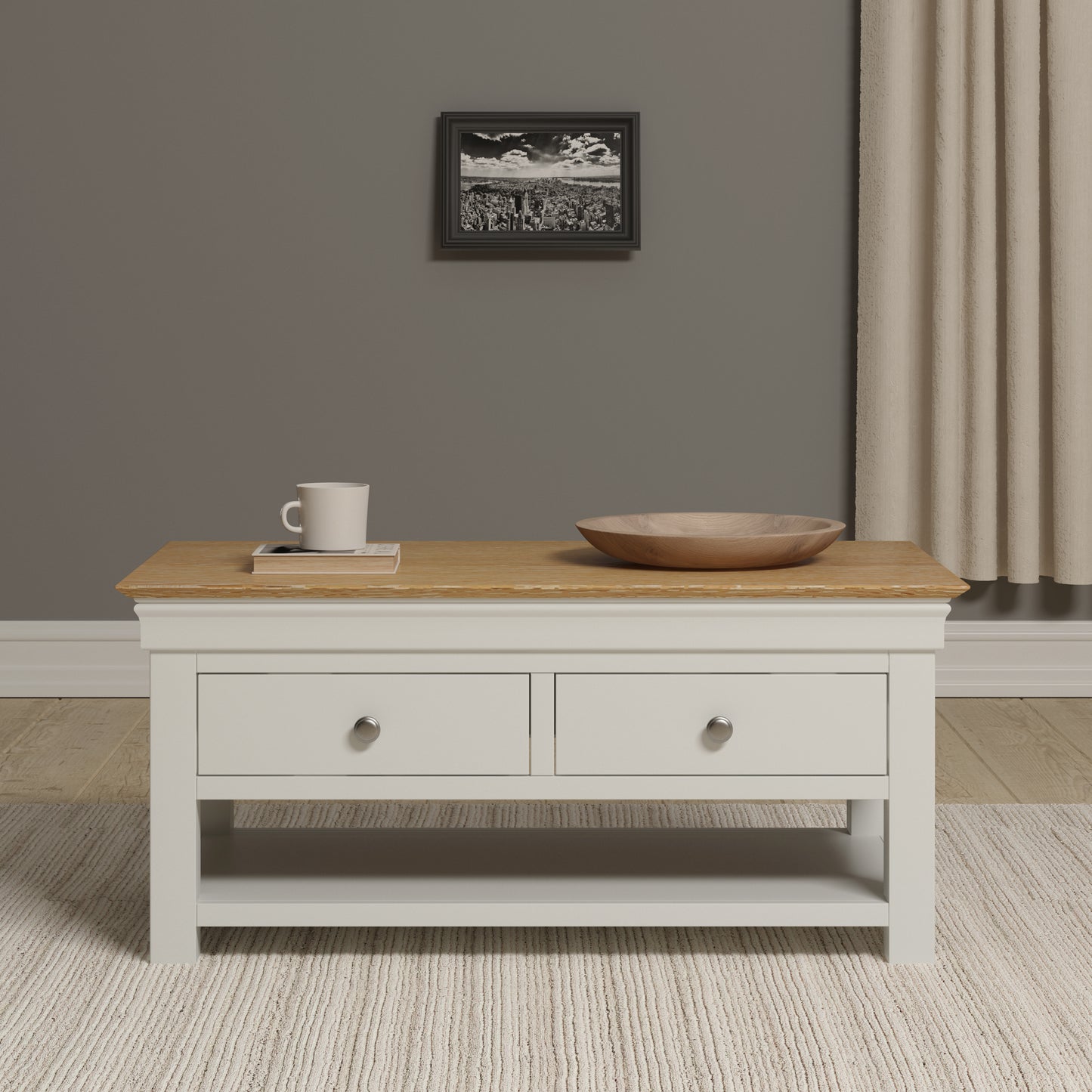 Asterley 2 Drawer Coffee Table - Bridgnorth Furniture