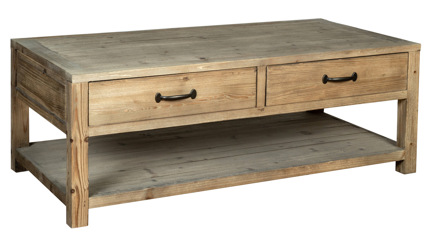 Mortimer Coffee Table with 2 draws - Bridgnorth Furniture