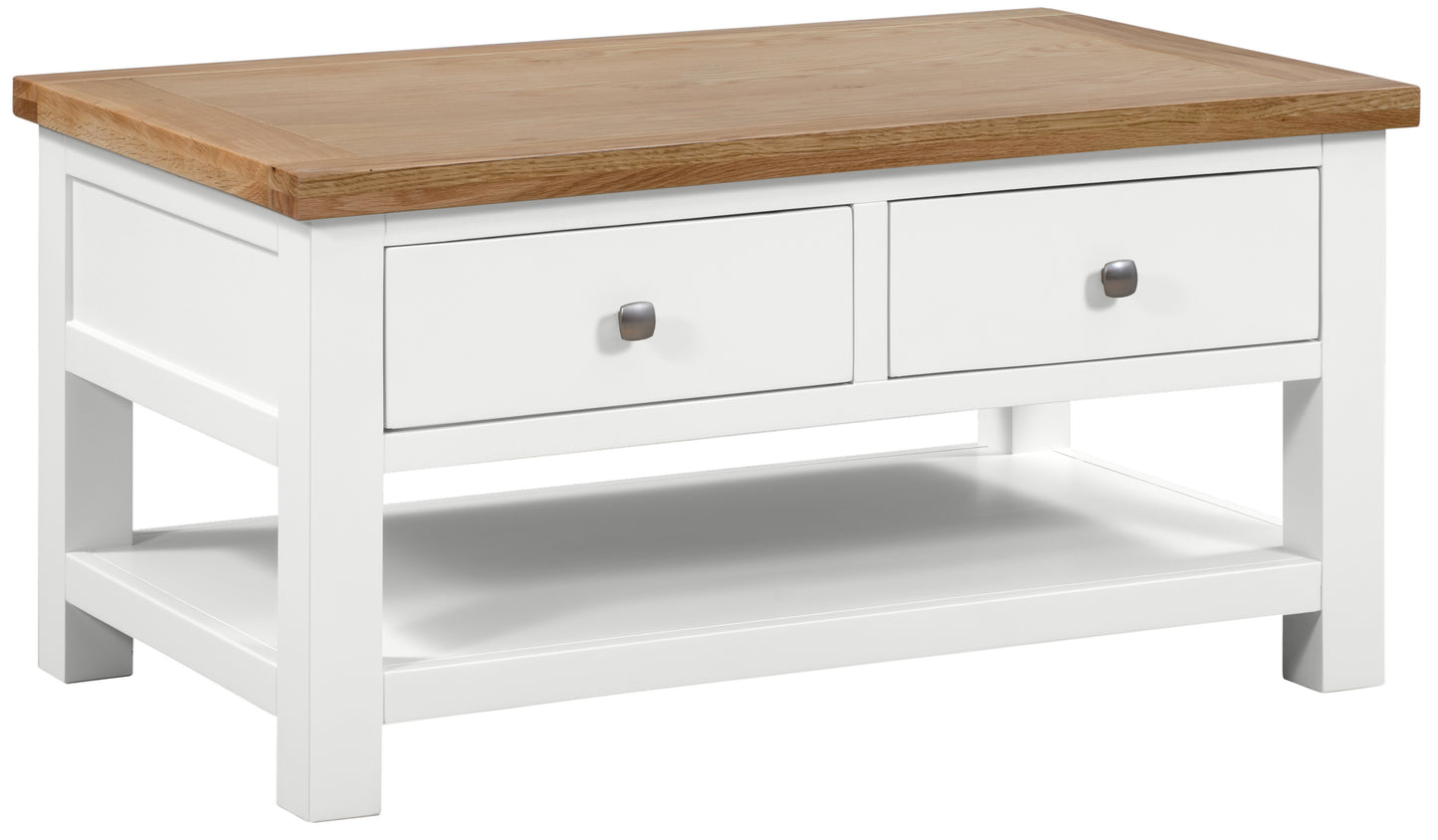 Drayton Painted Coffee Table with 2 drawers - Bridgnorth Furniture