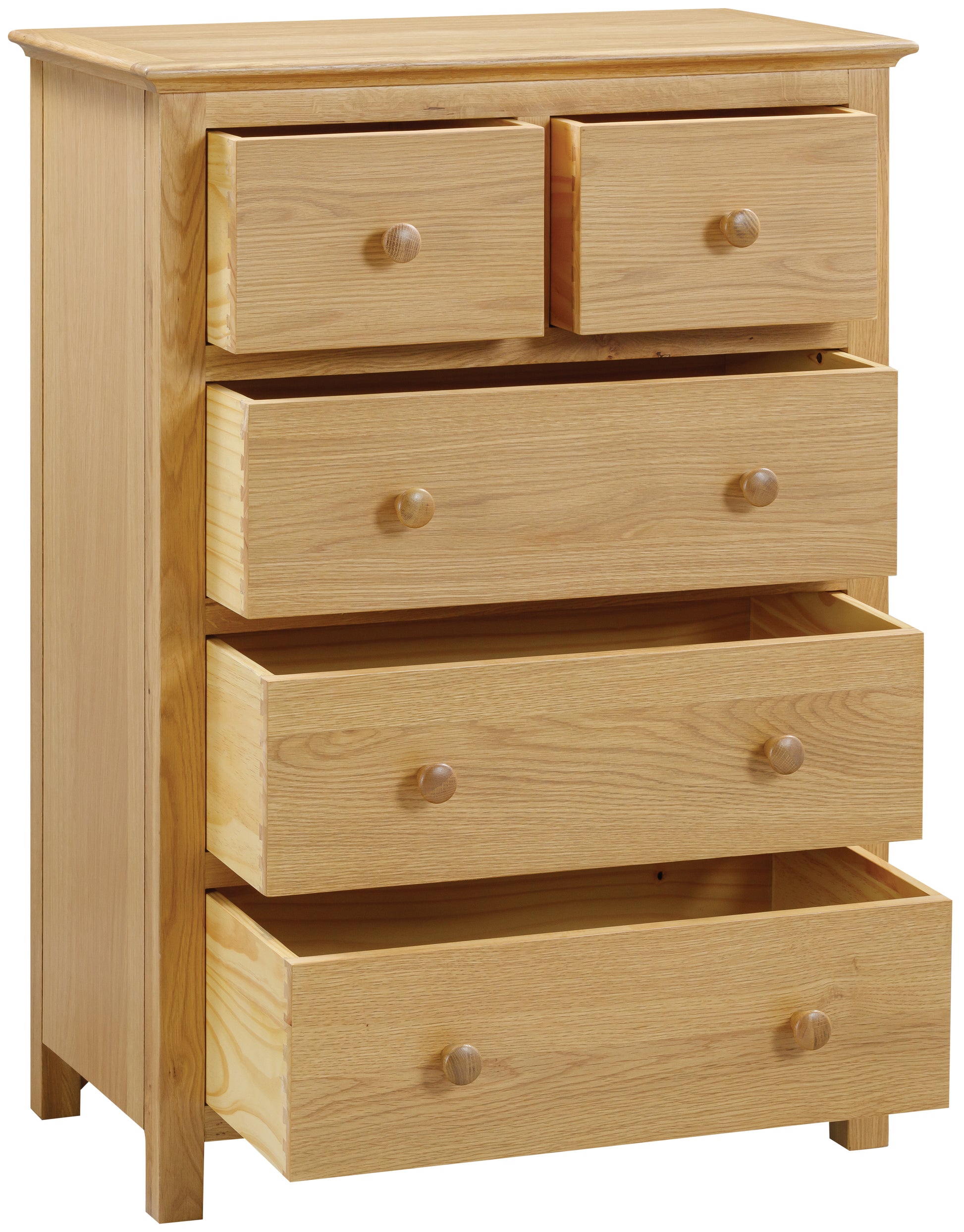 Wenlock 2 over 3 Chest - Bridgnorth Furniture