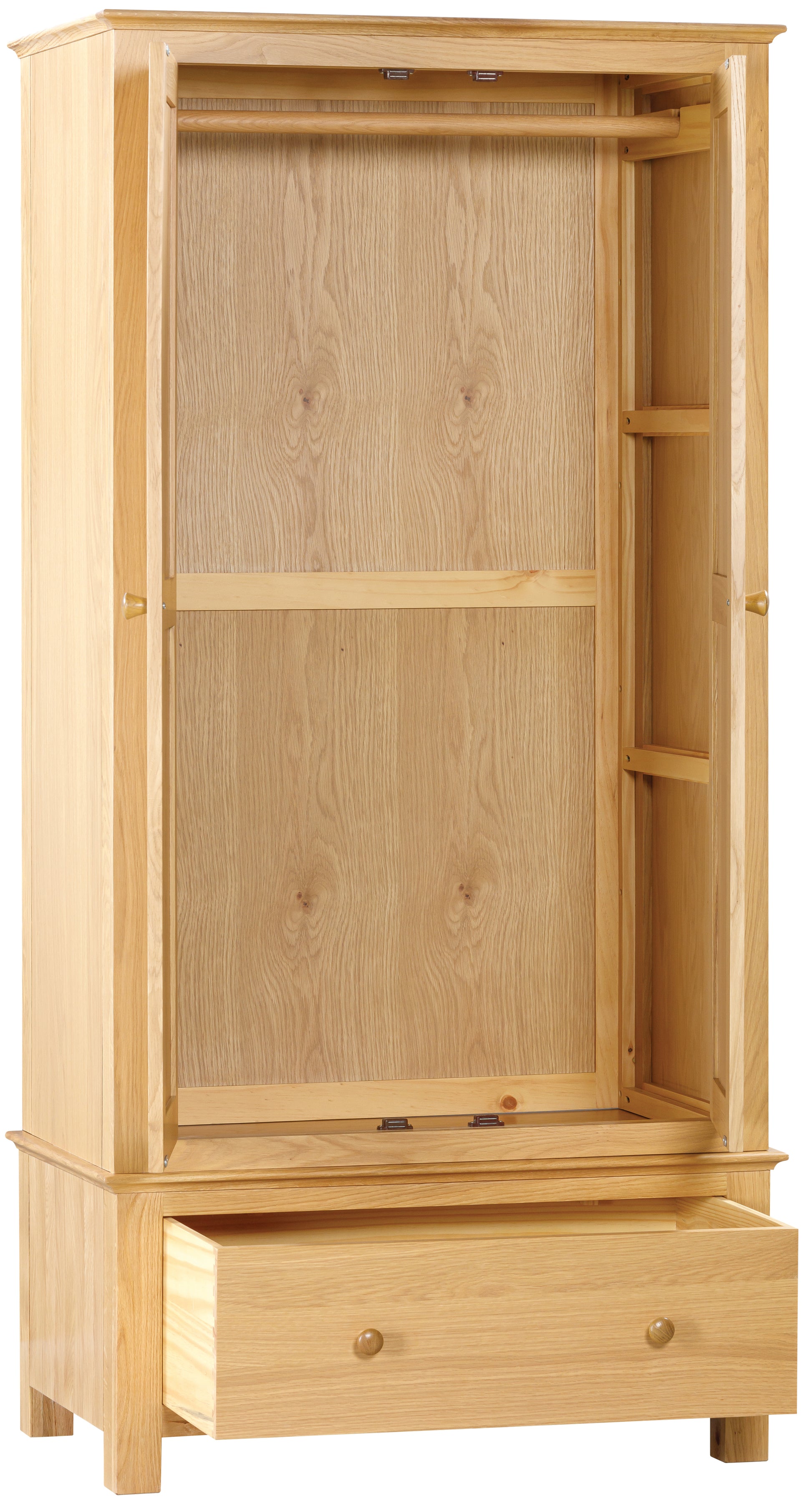 Wenlock Double Wardrobe with 1 Drawer - Bridgnorth Furniture