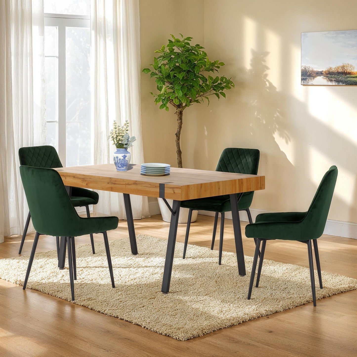 Treviso Dining Table and Chair Set - Bridgnorth Furniture