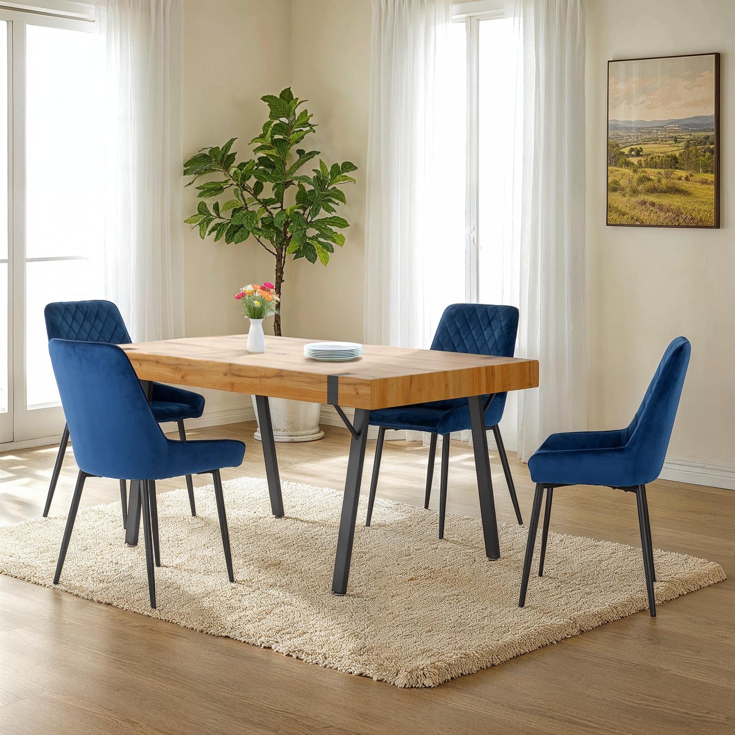 Treviso Dining Table and Chair Set - Bridgnorth Furniture