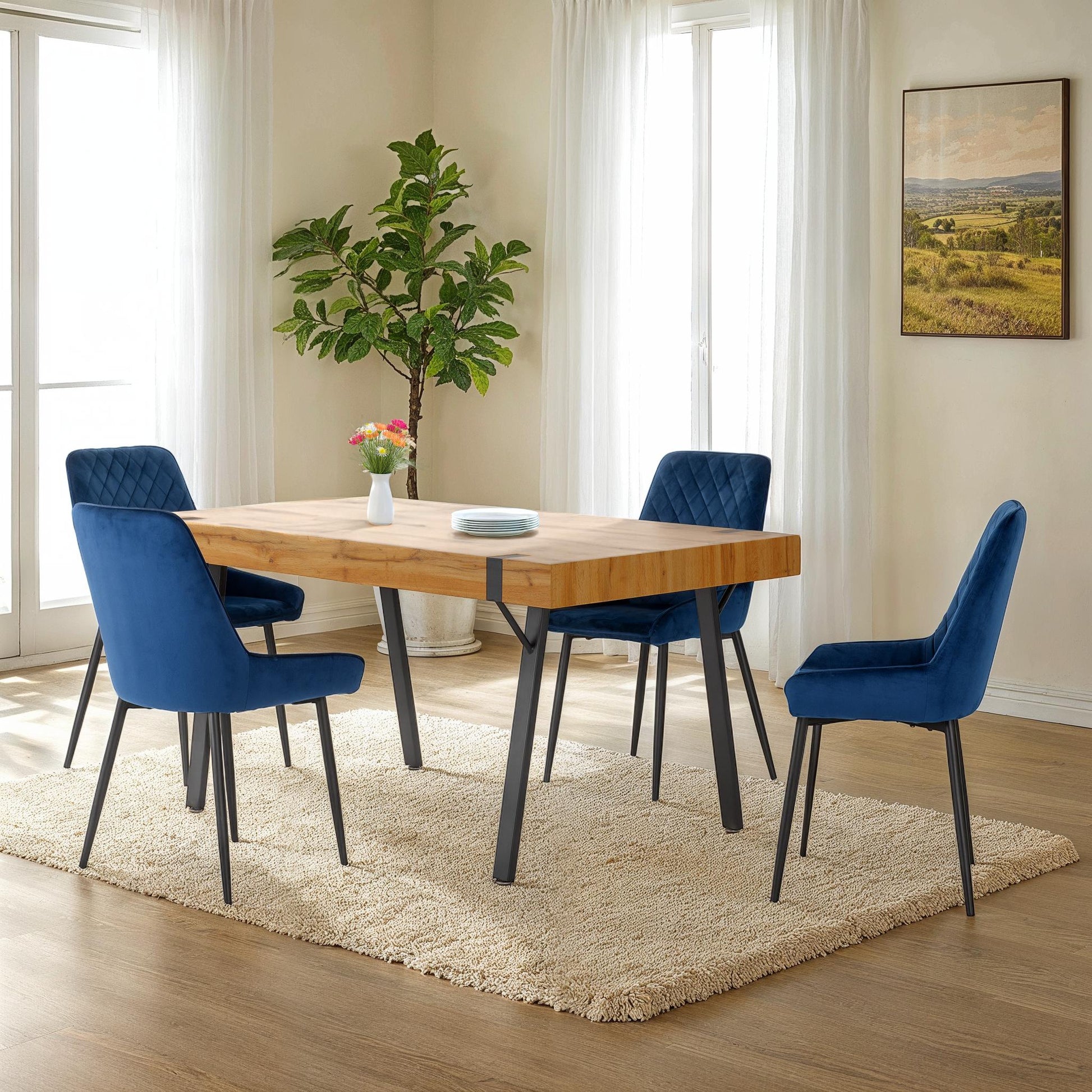 Treviso Dining Table and Chair Set - Bridgnorth Furniture