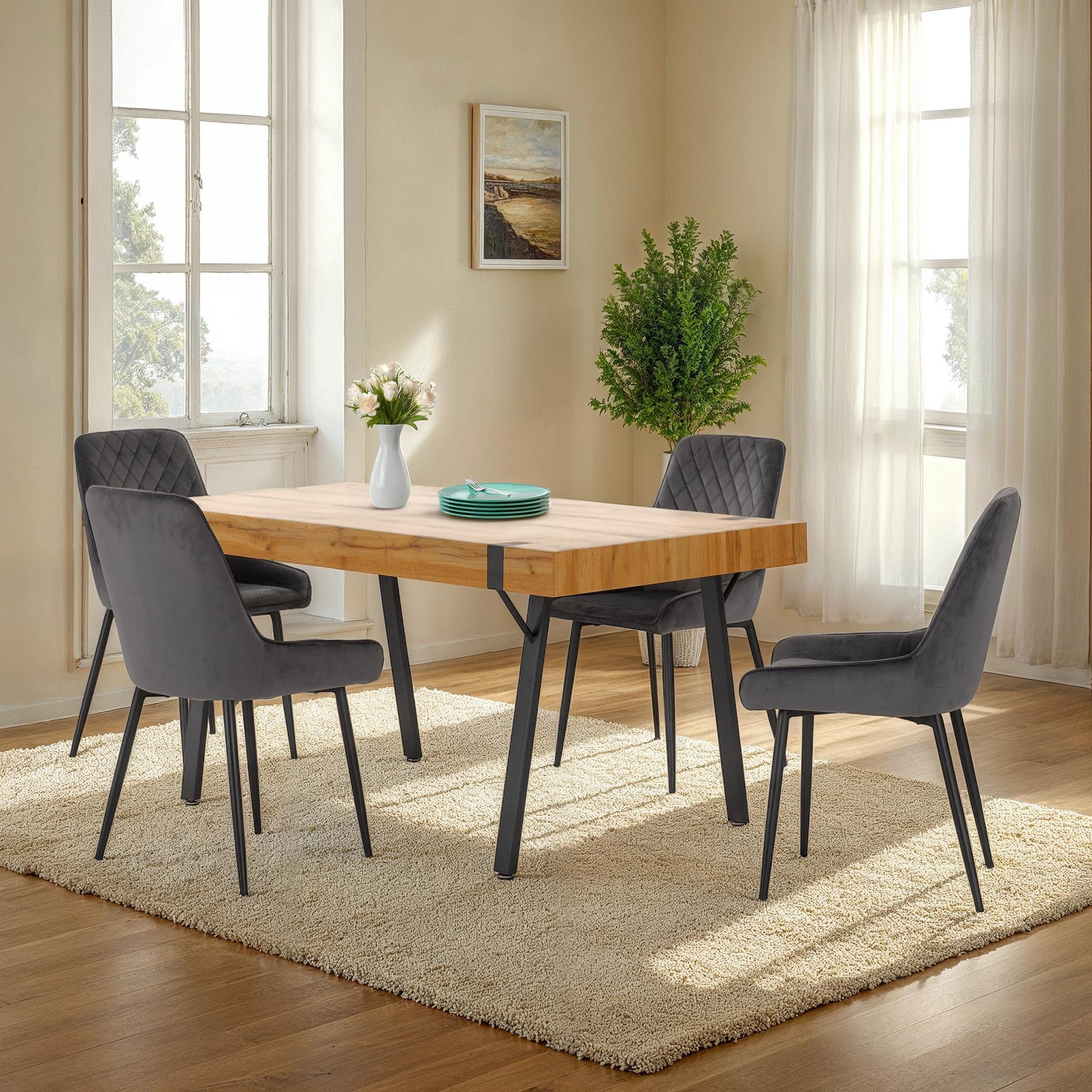 Treviso Dining Table and Chair Set - Bridgnorth Furniture