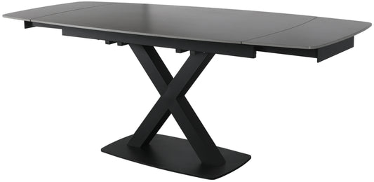 Burnell Medium Extending Table Set in Dark Grey - Bridgnorth Furniture