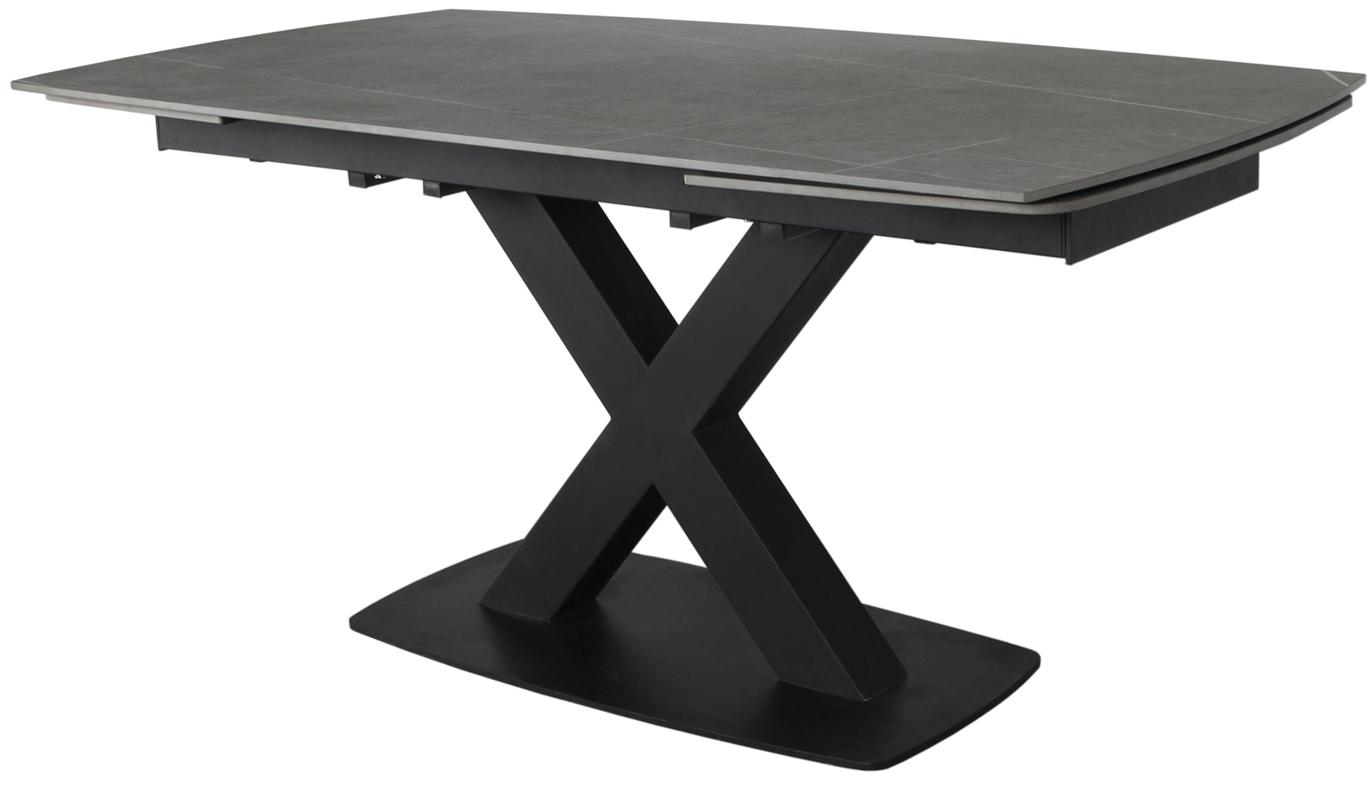 Burnell Medium Extending Table Set in Dark Grey - Bridgnorth Furniture