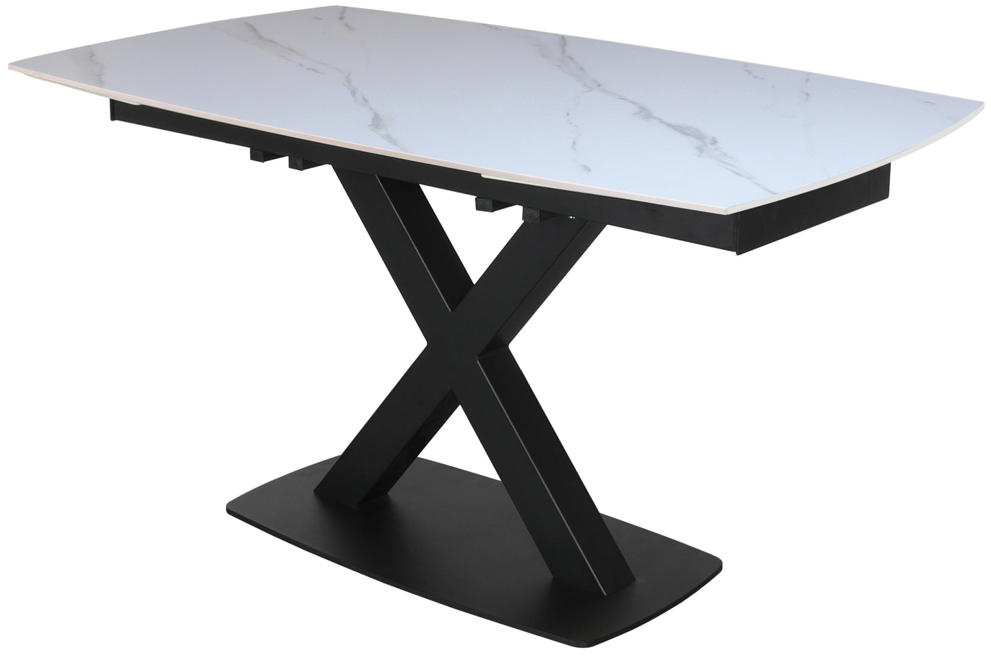Burnell Medium Extending Table Set in White - Bridgnorth Furniture